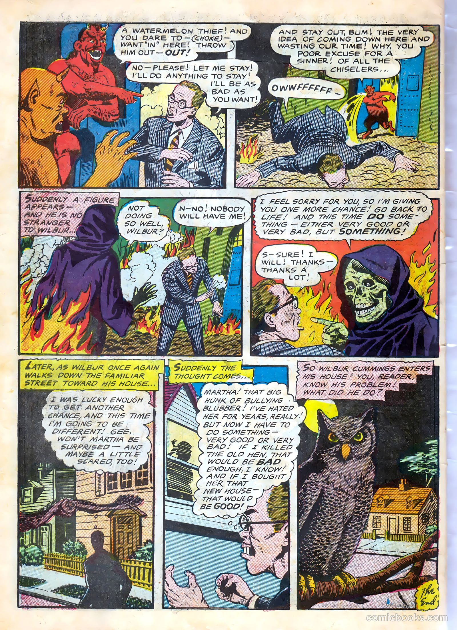 Haunted Thrills #18 (1954) — page 34 of 36