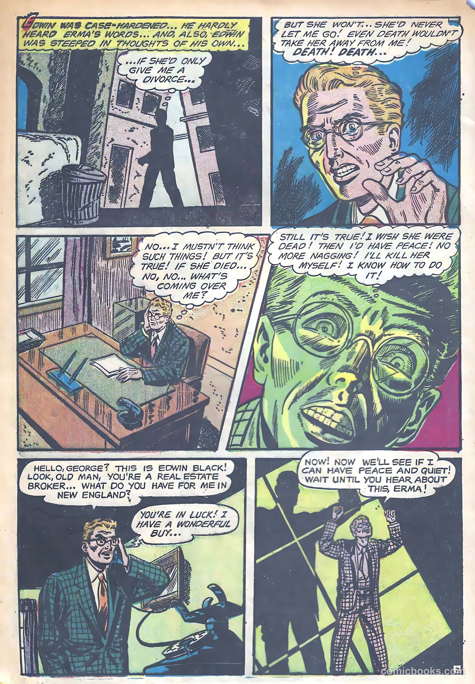 Haunted Thrills #8 (1953) — page 4 of 36