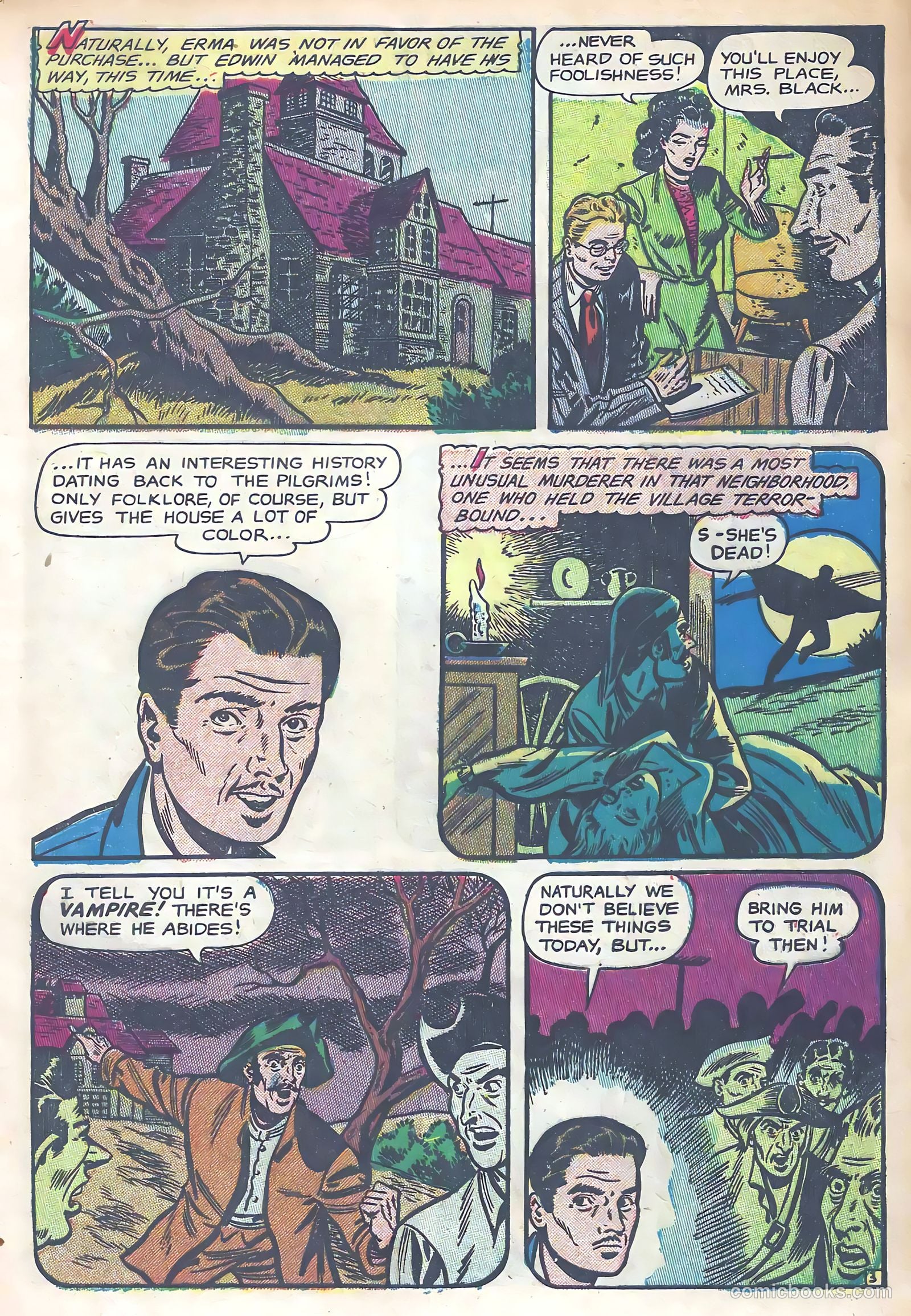 Haunted Thrills #8 (1953) — page 5 of 36