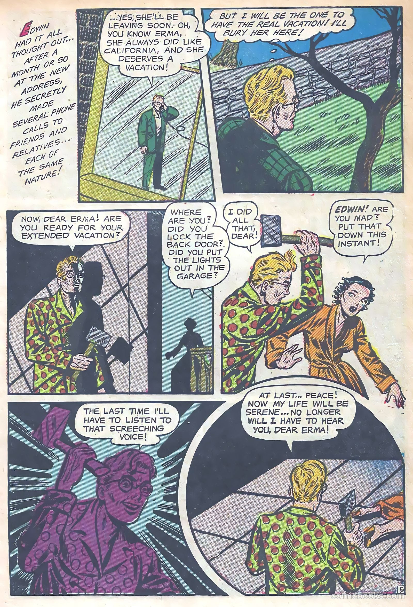 Haunted Thrills #8 (1953) — page 7 of 36
