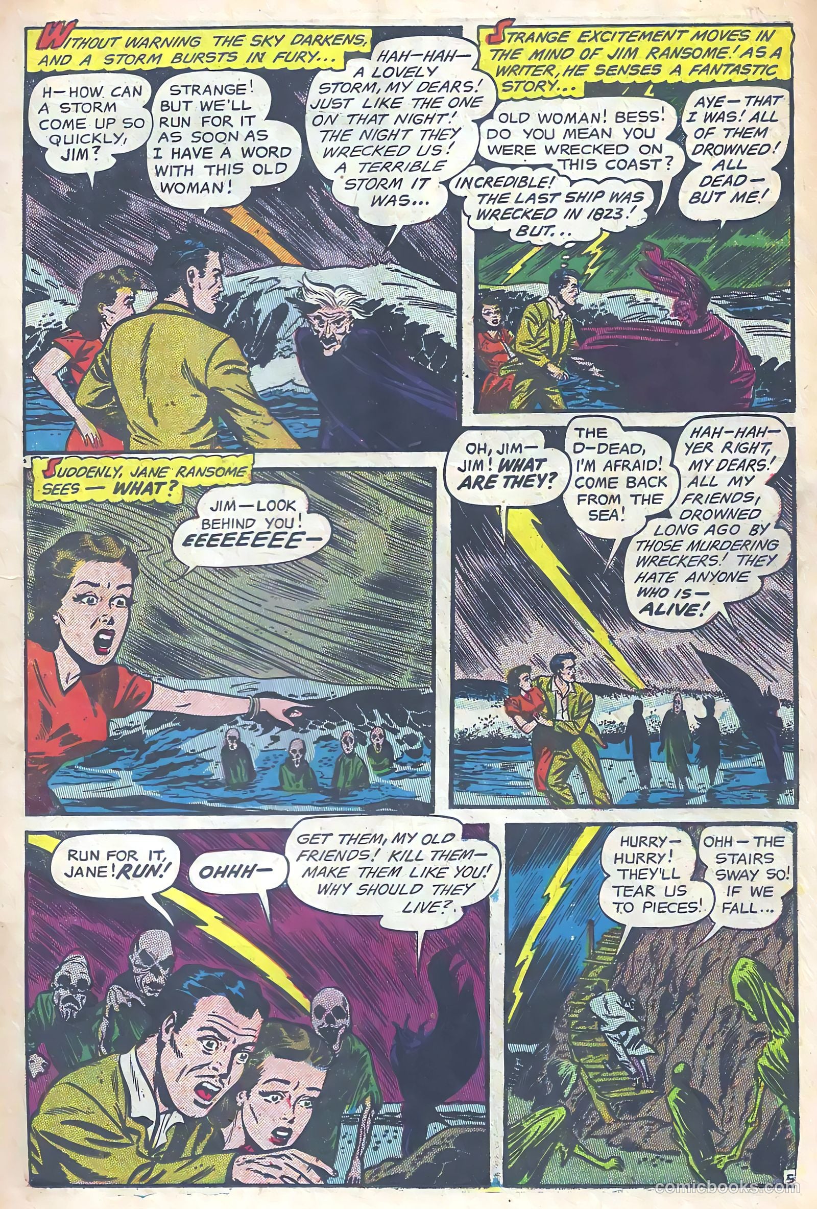 Haunted Thrills #8 (1953) — page 23 of 36