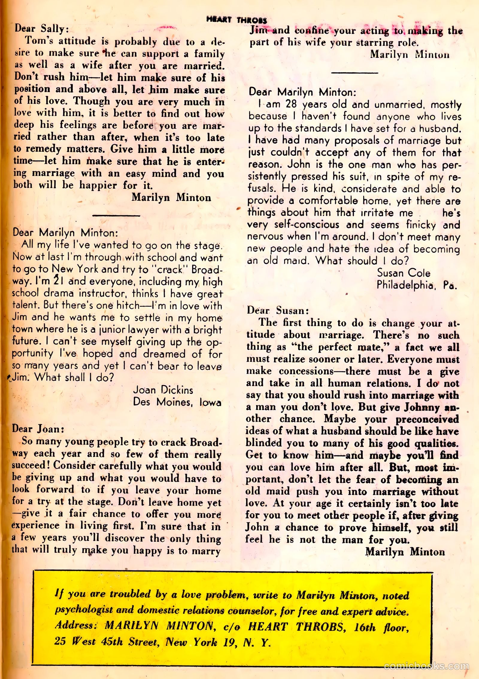 Heart Throbs #1 (1949) — page 27 of 36