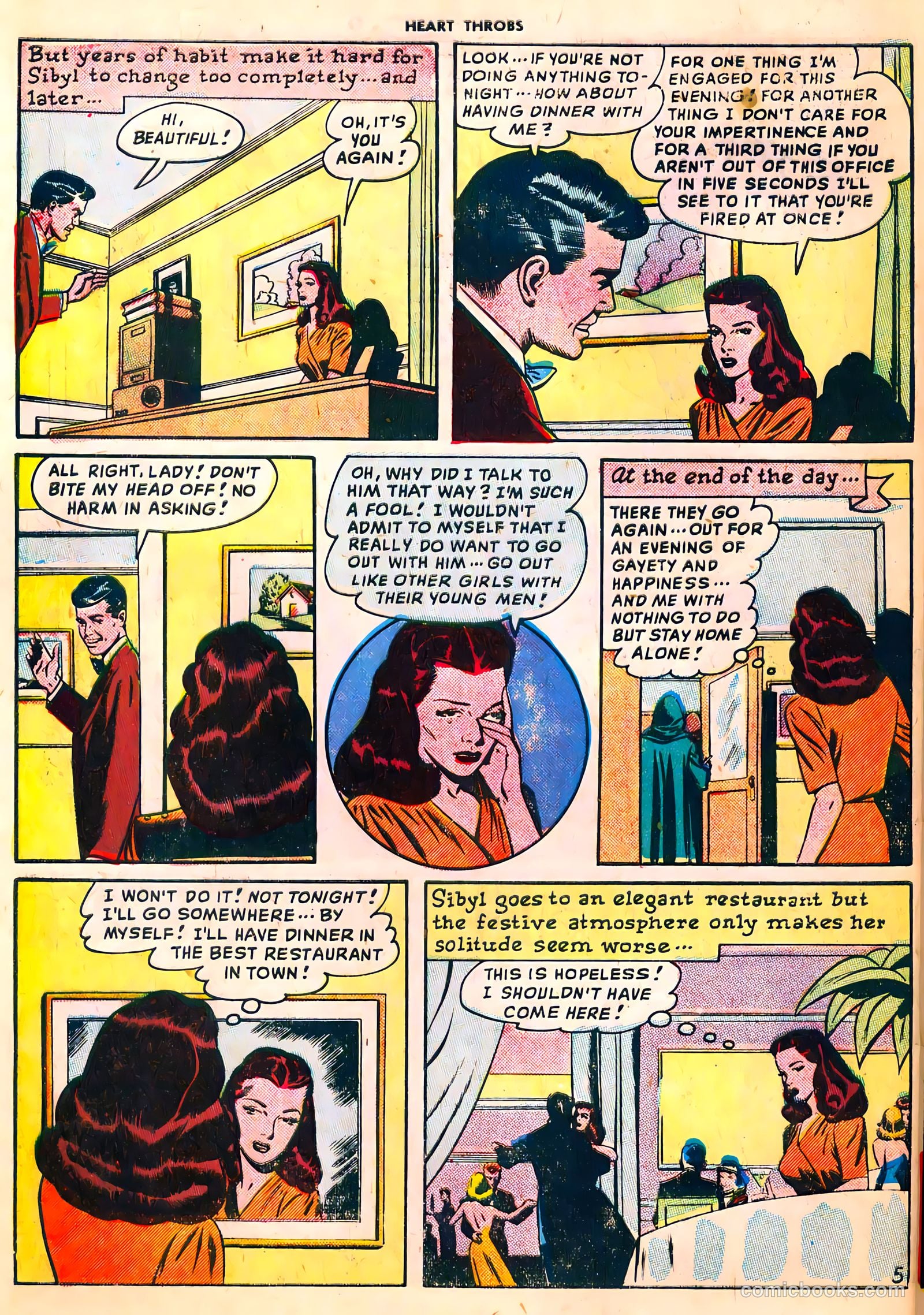 Heart Throbs #1 (1949) — page 32 of 36