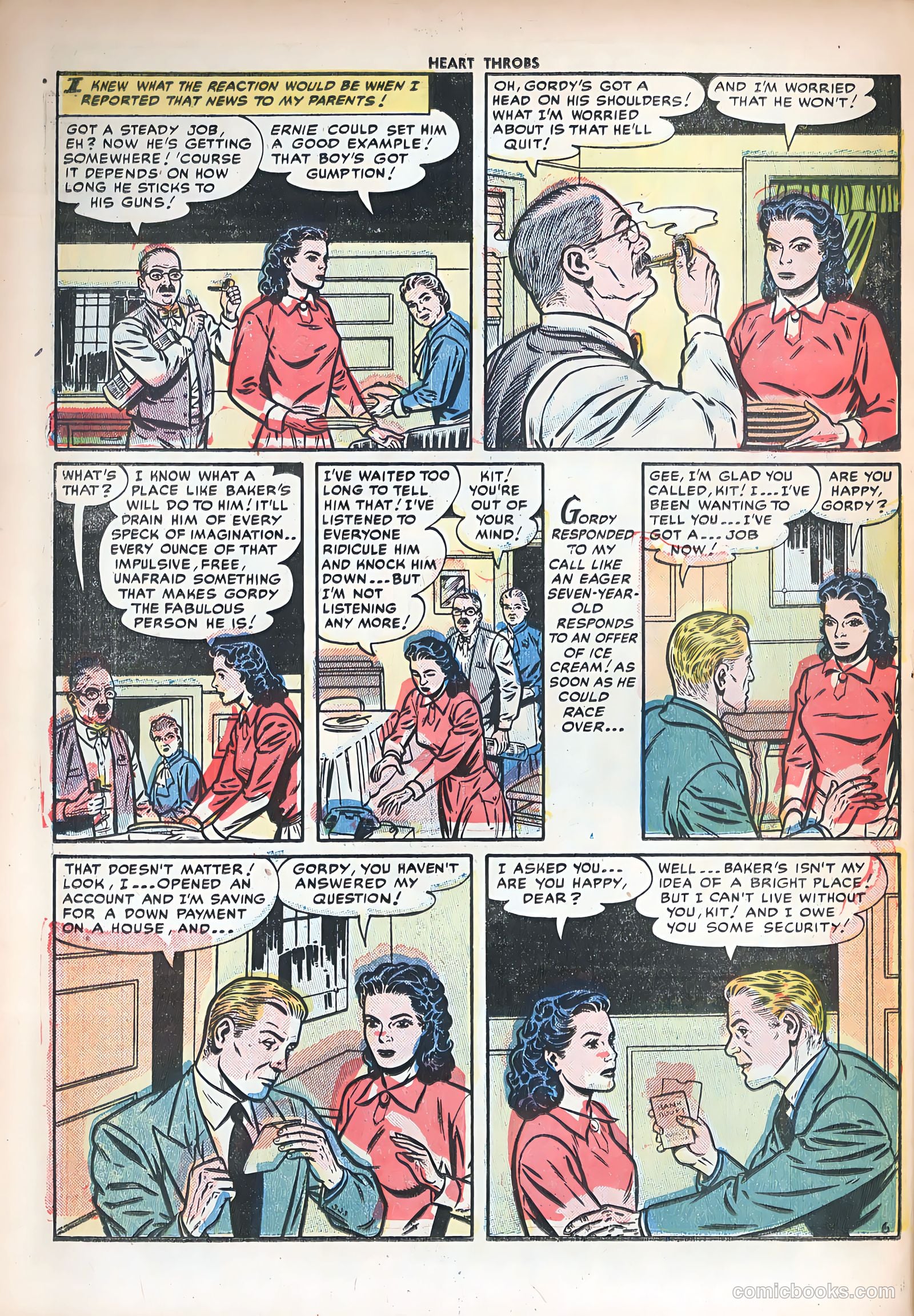 Heart Throbs #13 (1952) — page 32 of 36