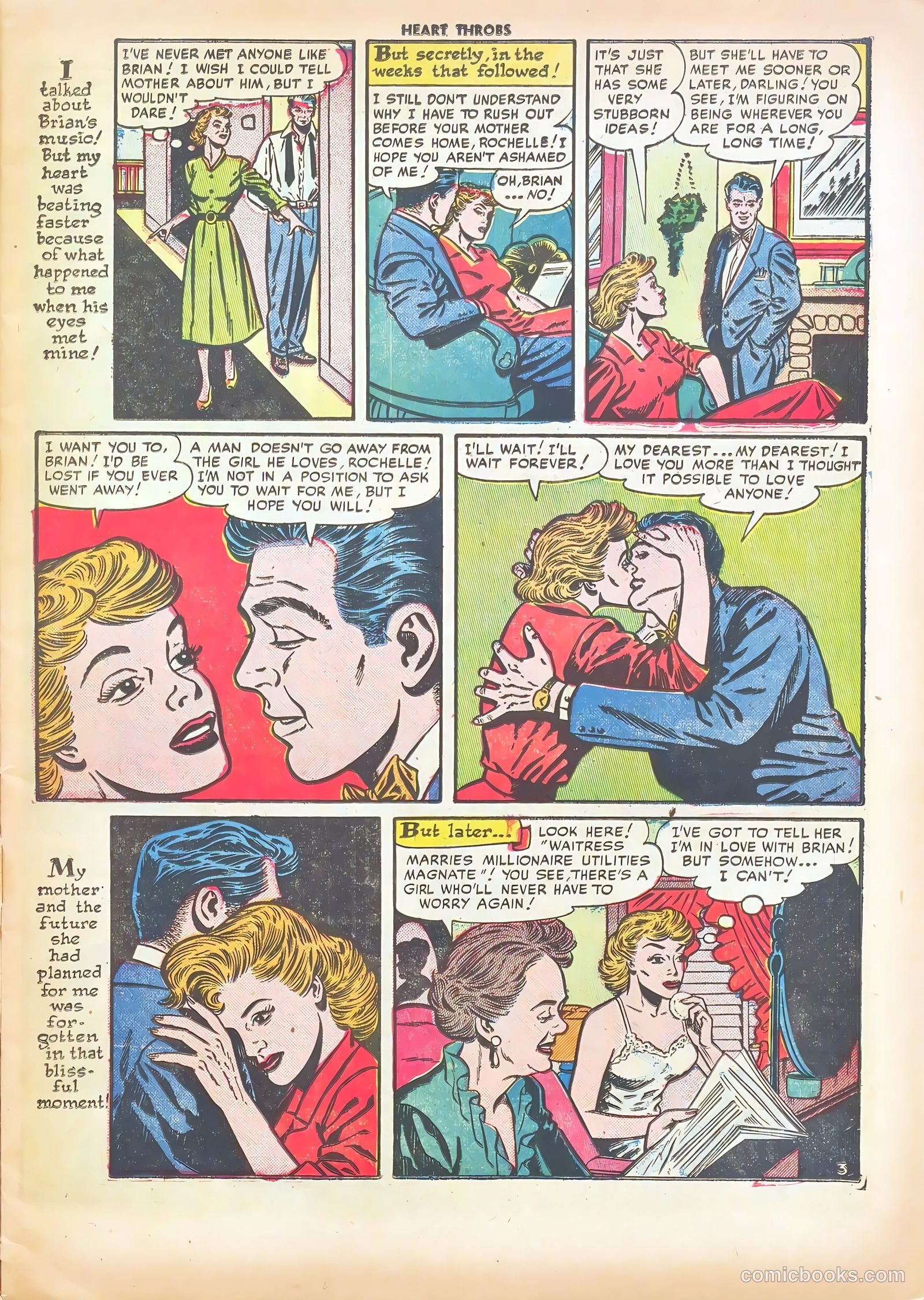 Heart Throbs #15 (1952) — page 5 of 36