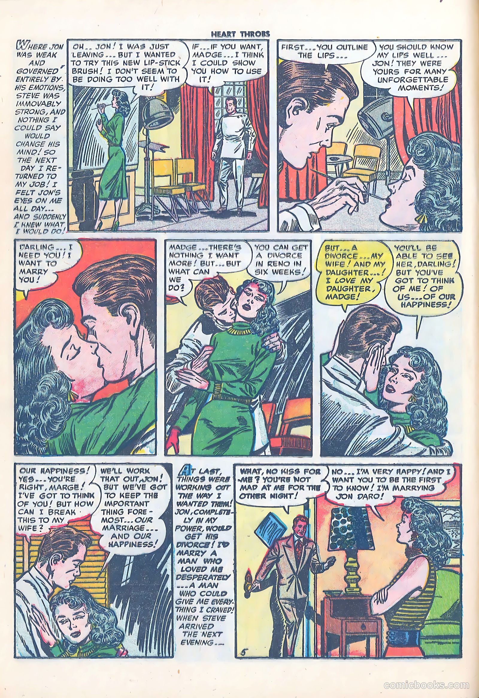 Heart Throbs #17 (1953) — page 16 of 36