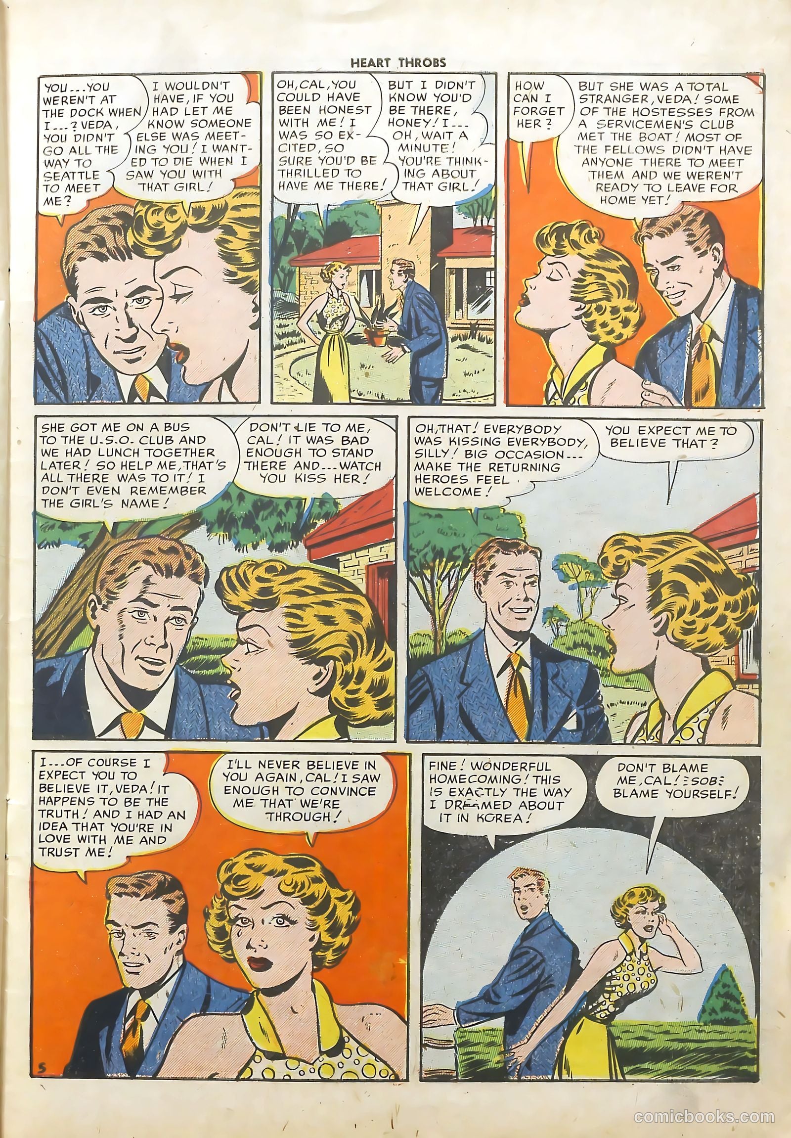 Heart Throbs #18 (1953) — page 7 of 36