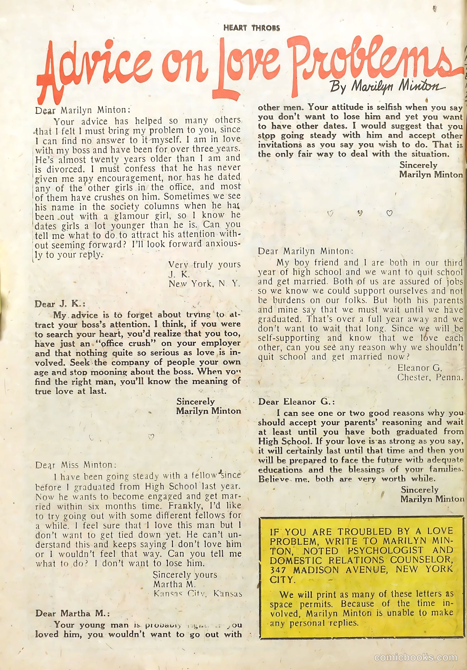 Heart Throbs #18 (1953) — page 26 of 36