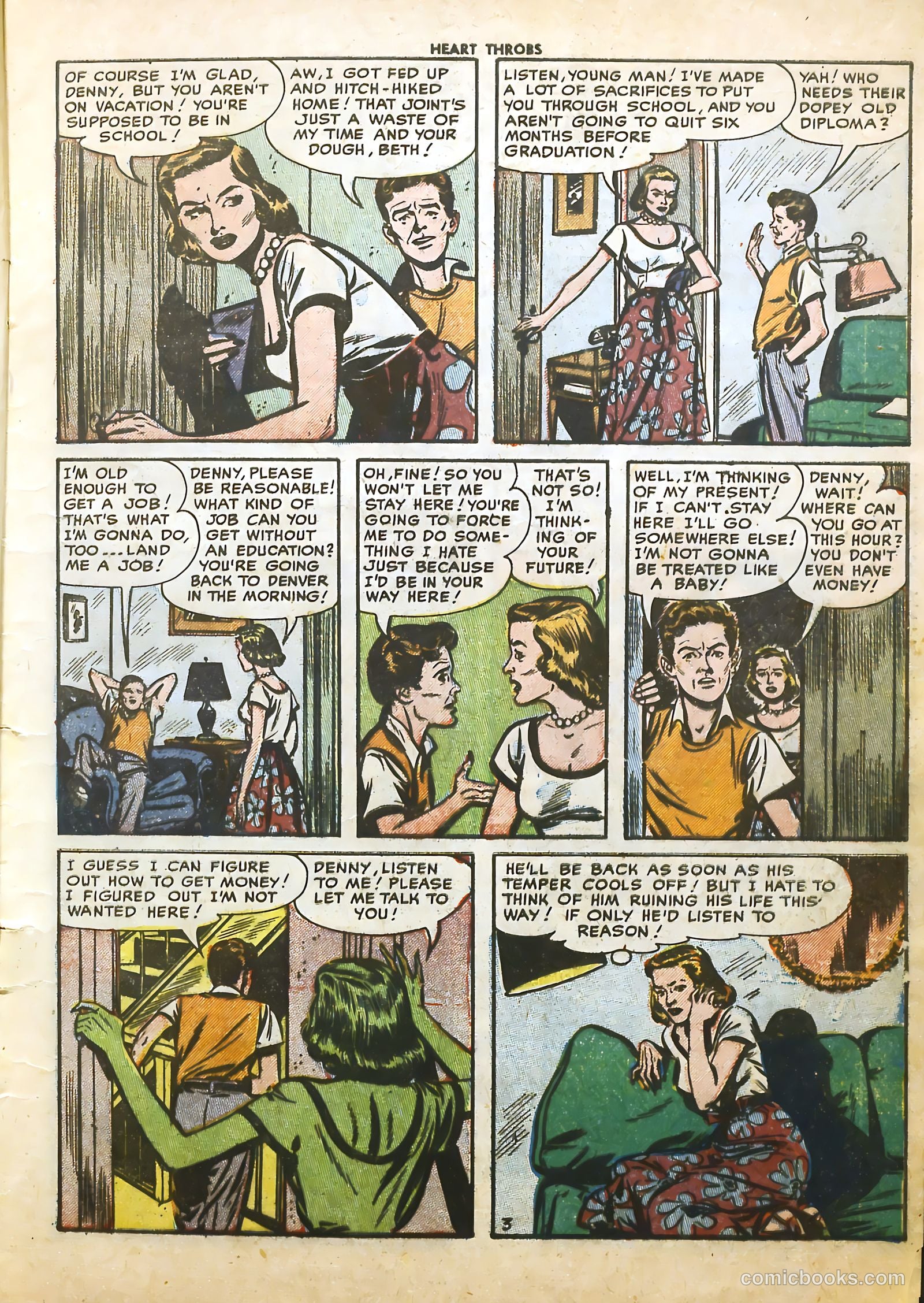 Heart Throbs #20 (1953) — page 5 of 36
