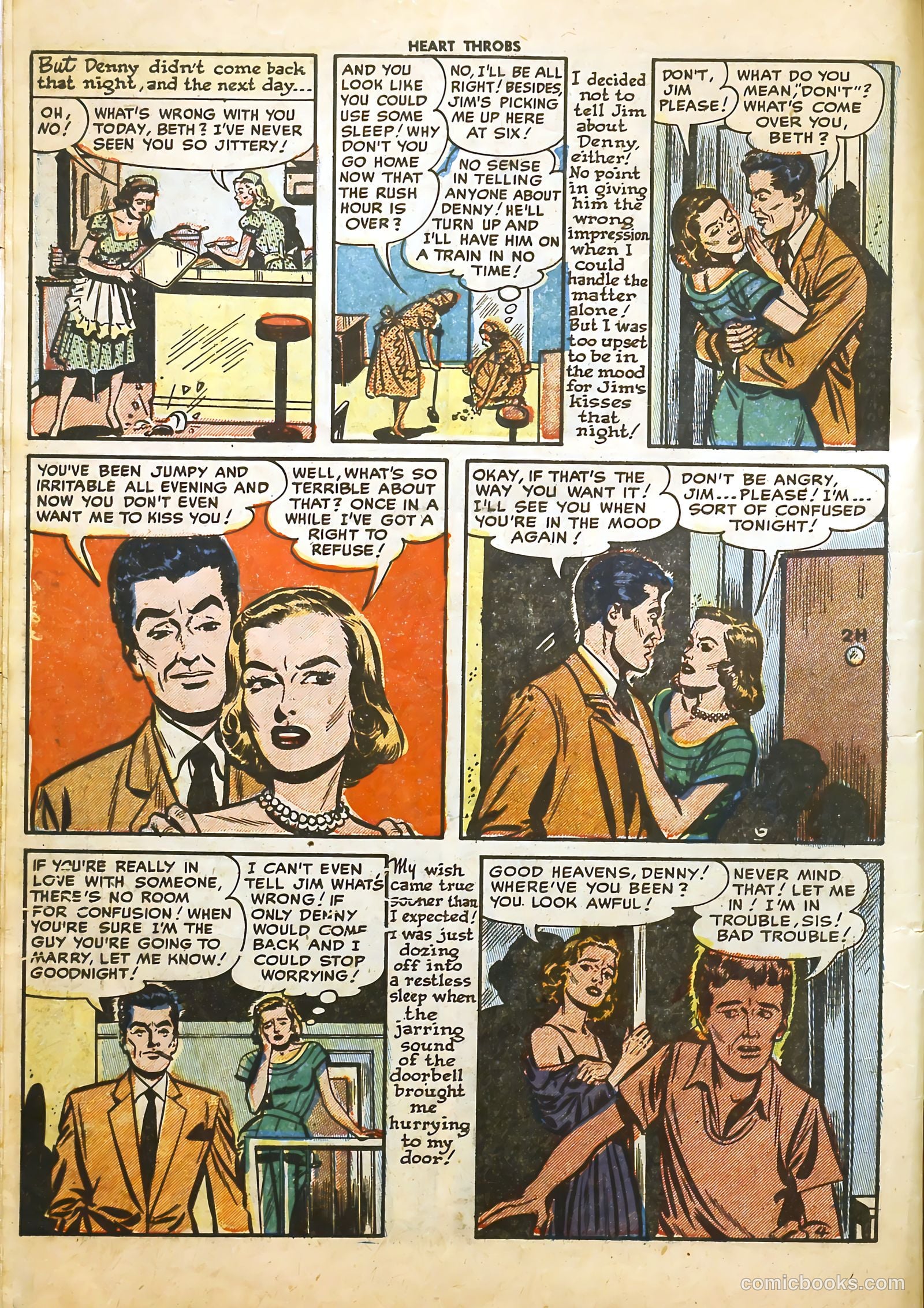Heart Throbs #20 (1953) — page 6 of 36