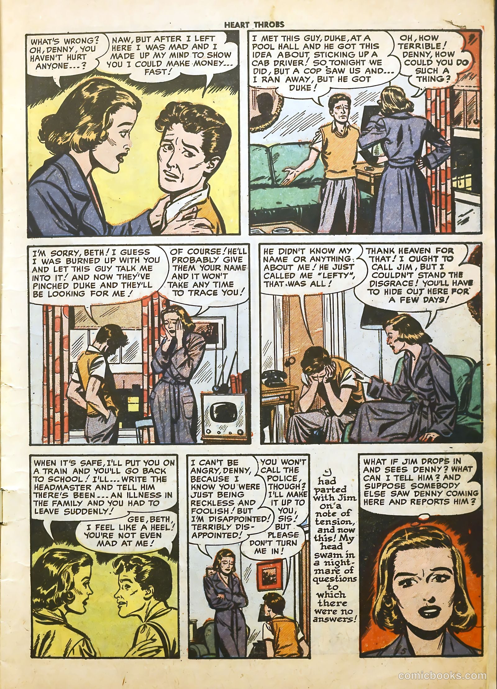 Heart Throbs #20 (1953) — page 7 of 36