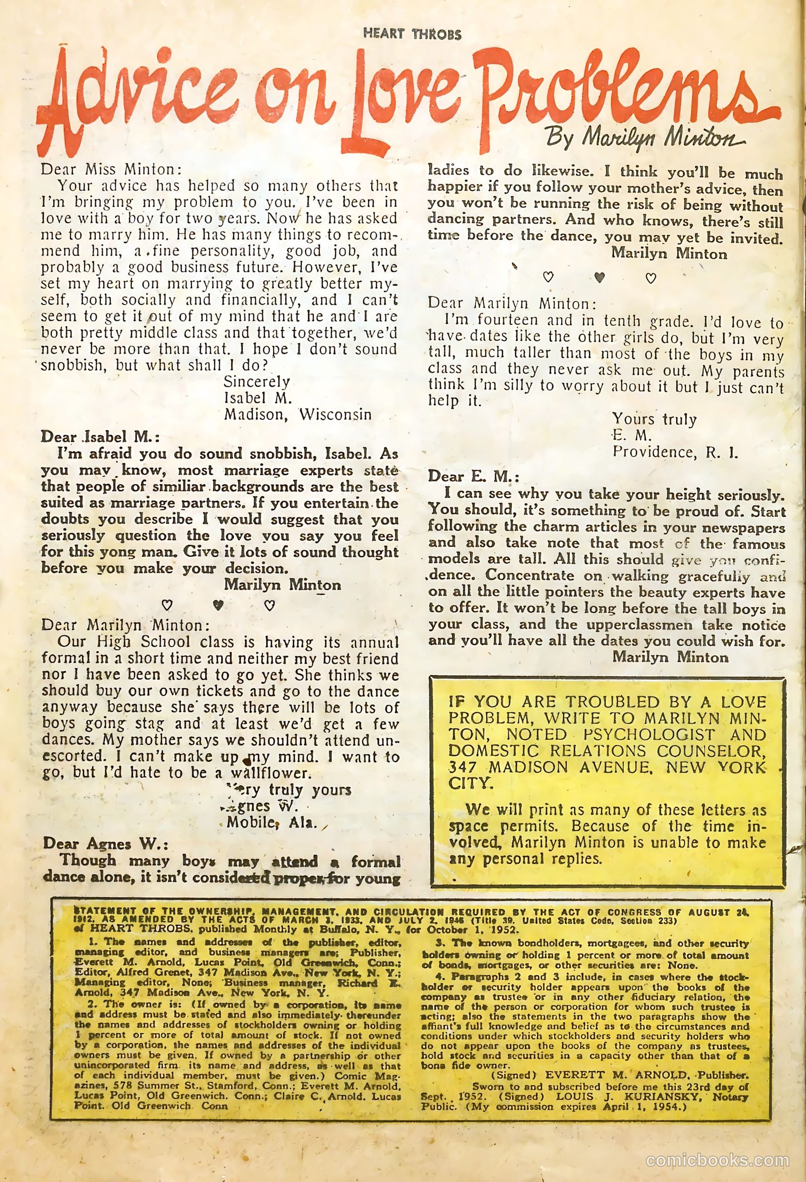 Heart Throbs #20 (1953) — page 26 of 36