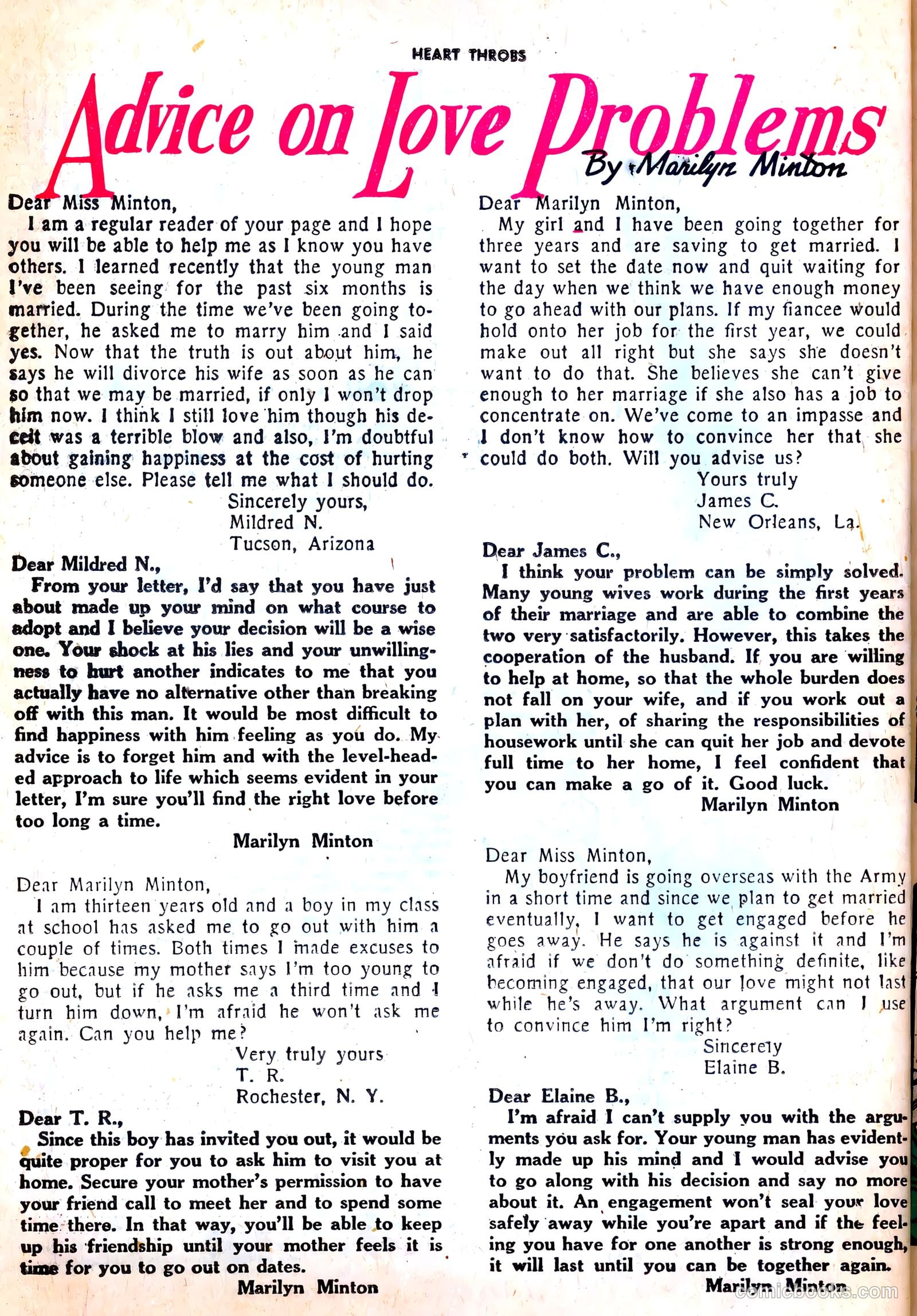 Heart Throbs #23 (1953) — page 26 of 36