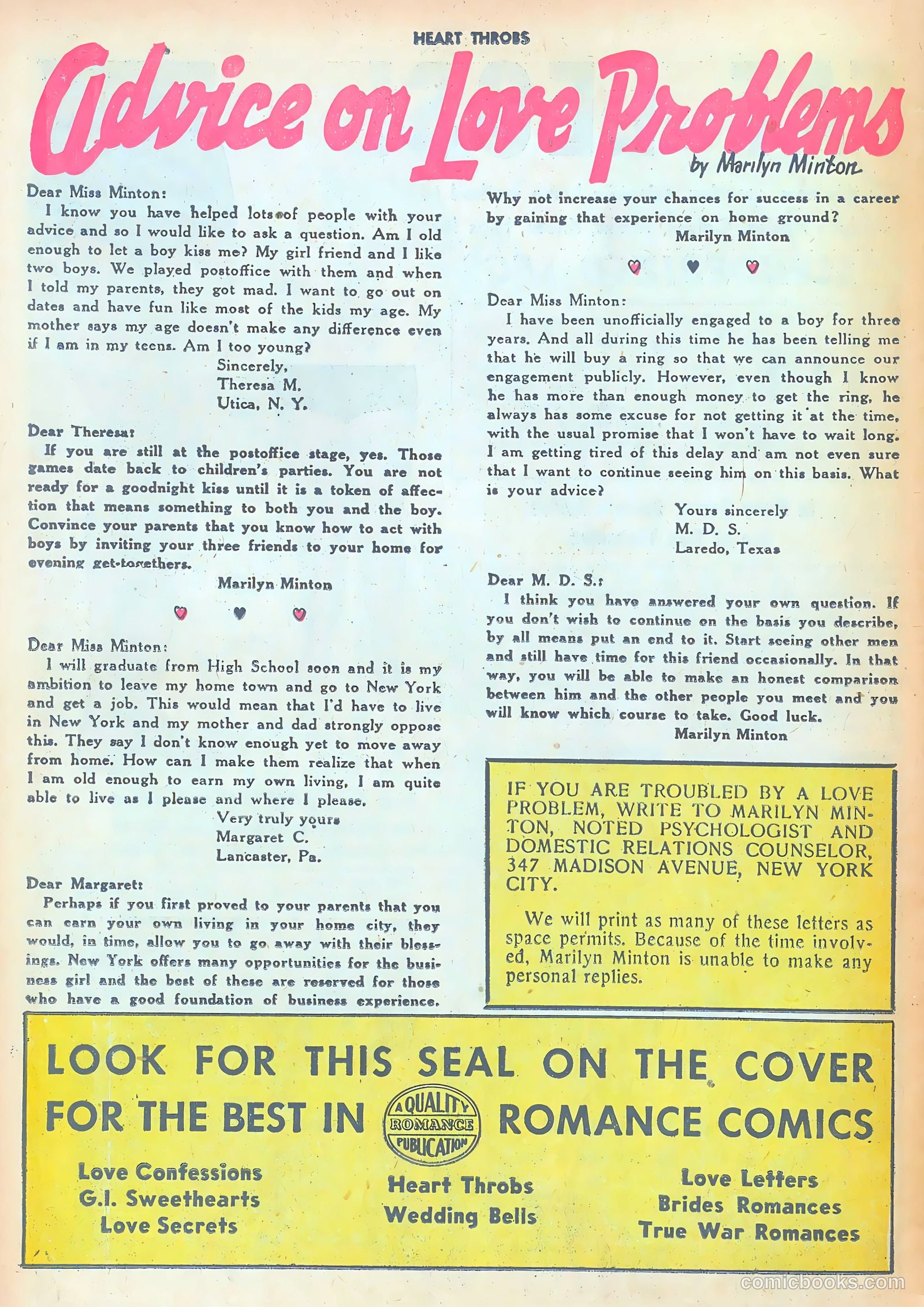 Heart Throbs #29 (1954) — page 26 of 37