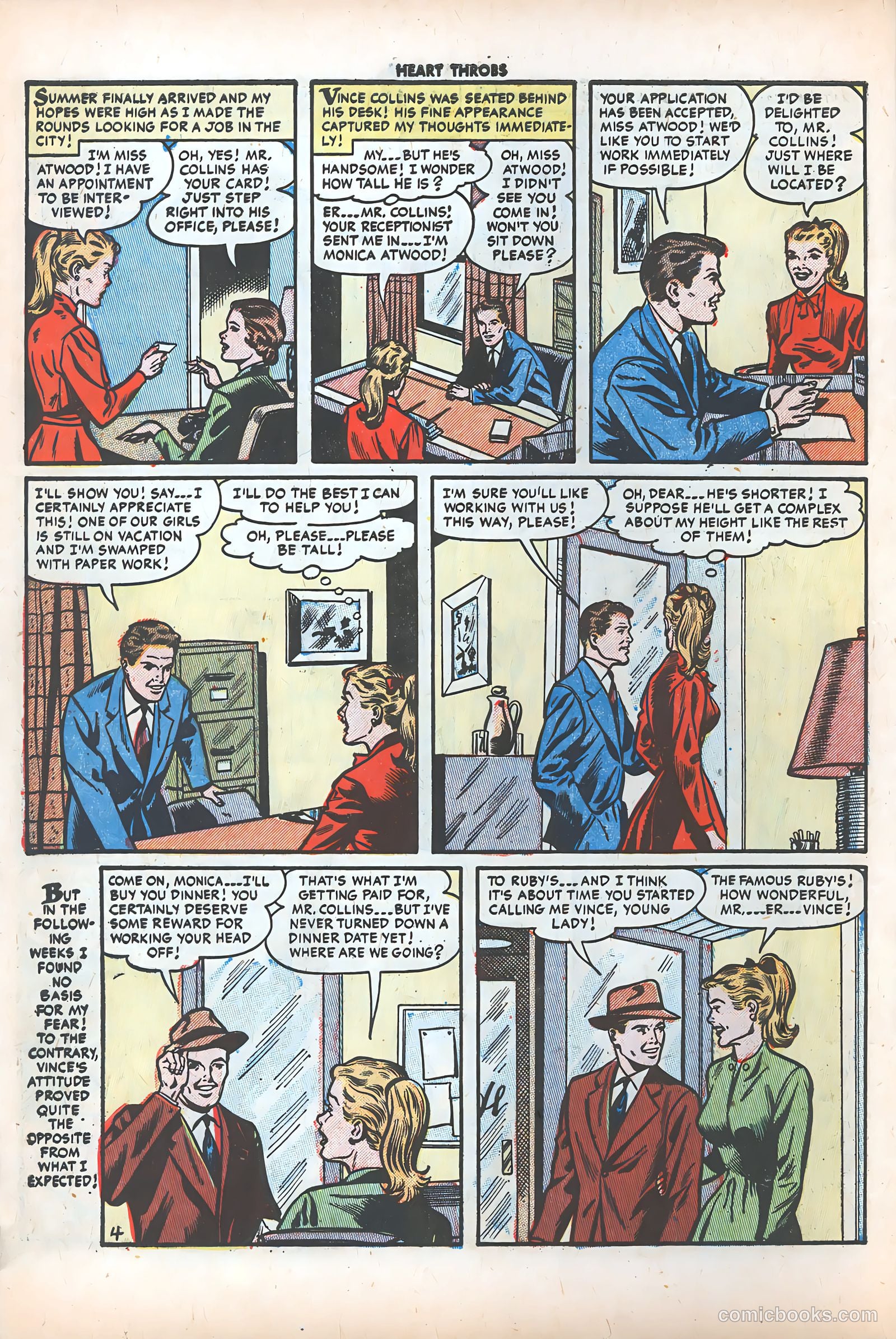 Heart Throbs #31 (1954) — page 6 of 37