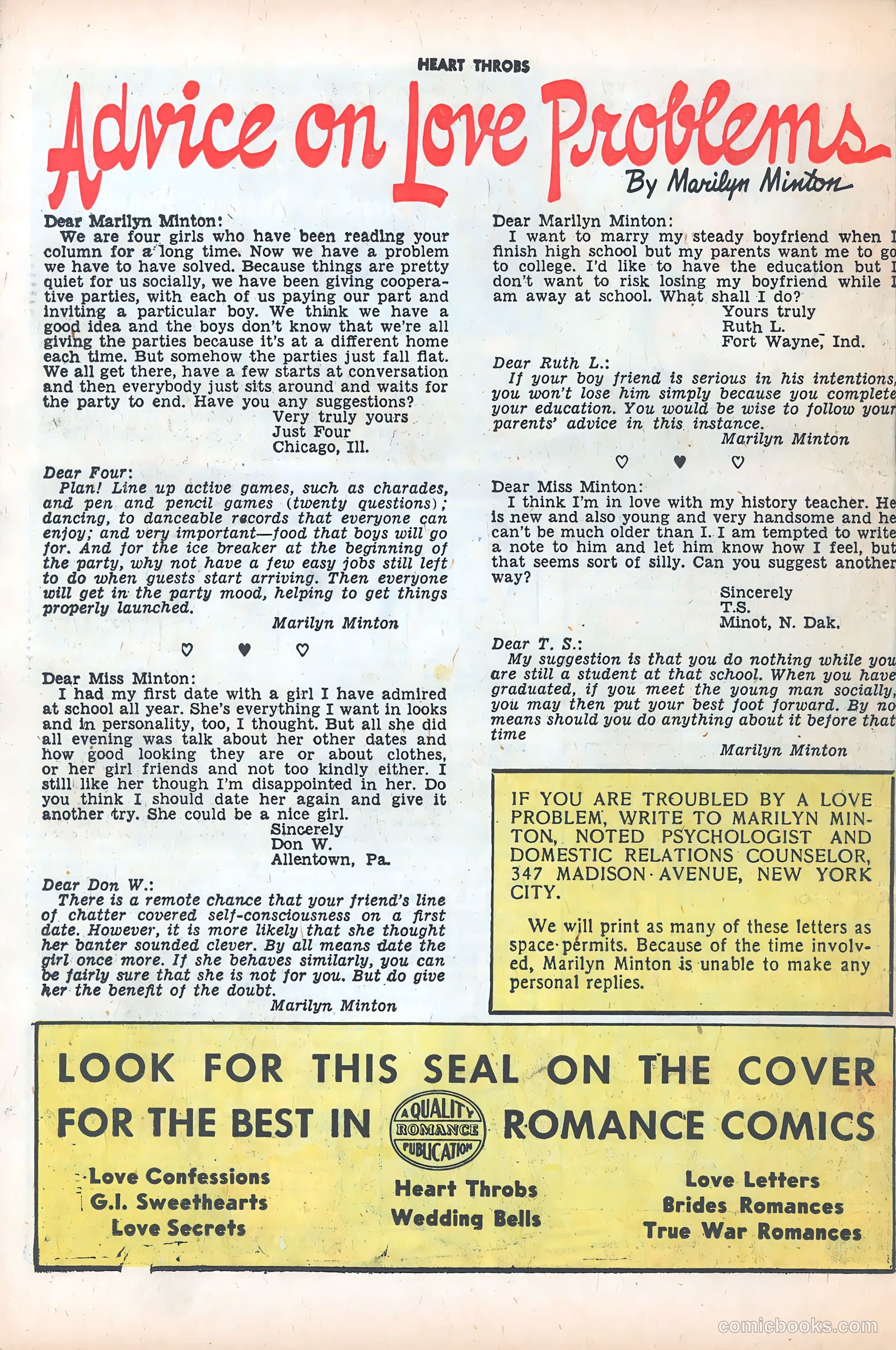 Heart Throbs #31 (1954) — page 26 of 37