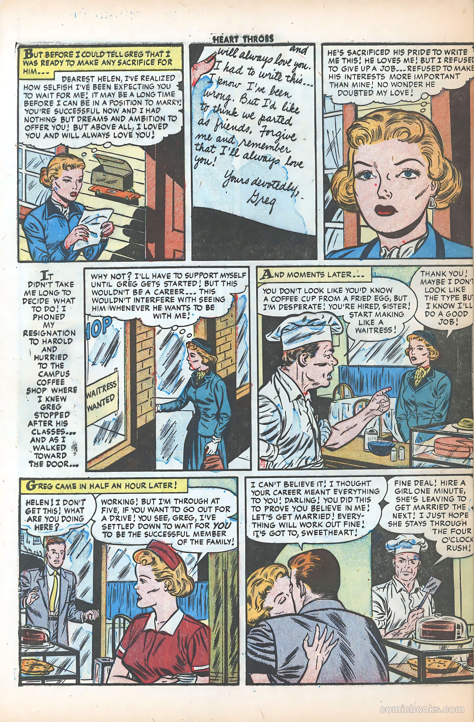 Heart Throbs #31 (1954) — page 32 of 37