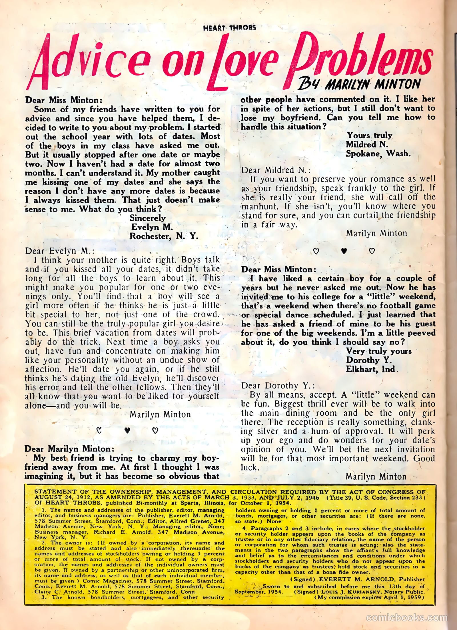 Heart Throbs #34 (1955) — page 26 of 36