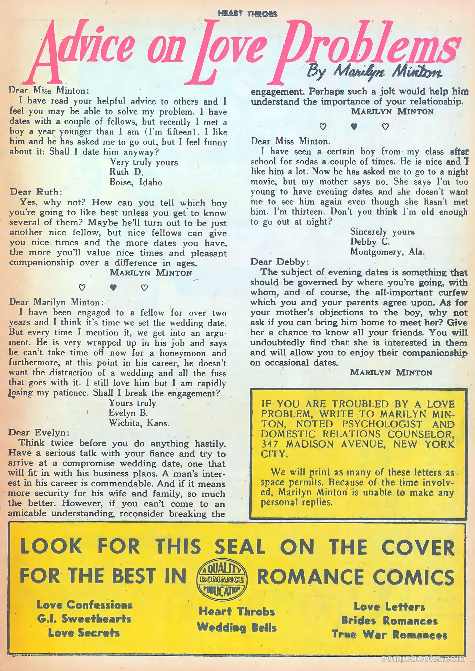 Heart Throbs #35 (1955) — page 25 of 37