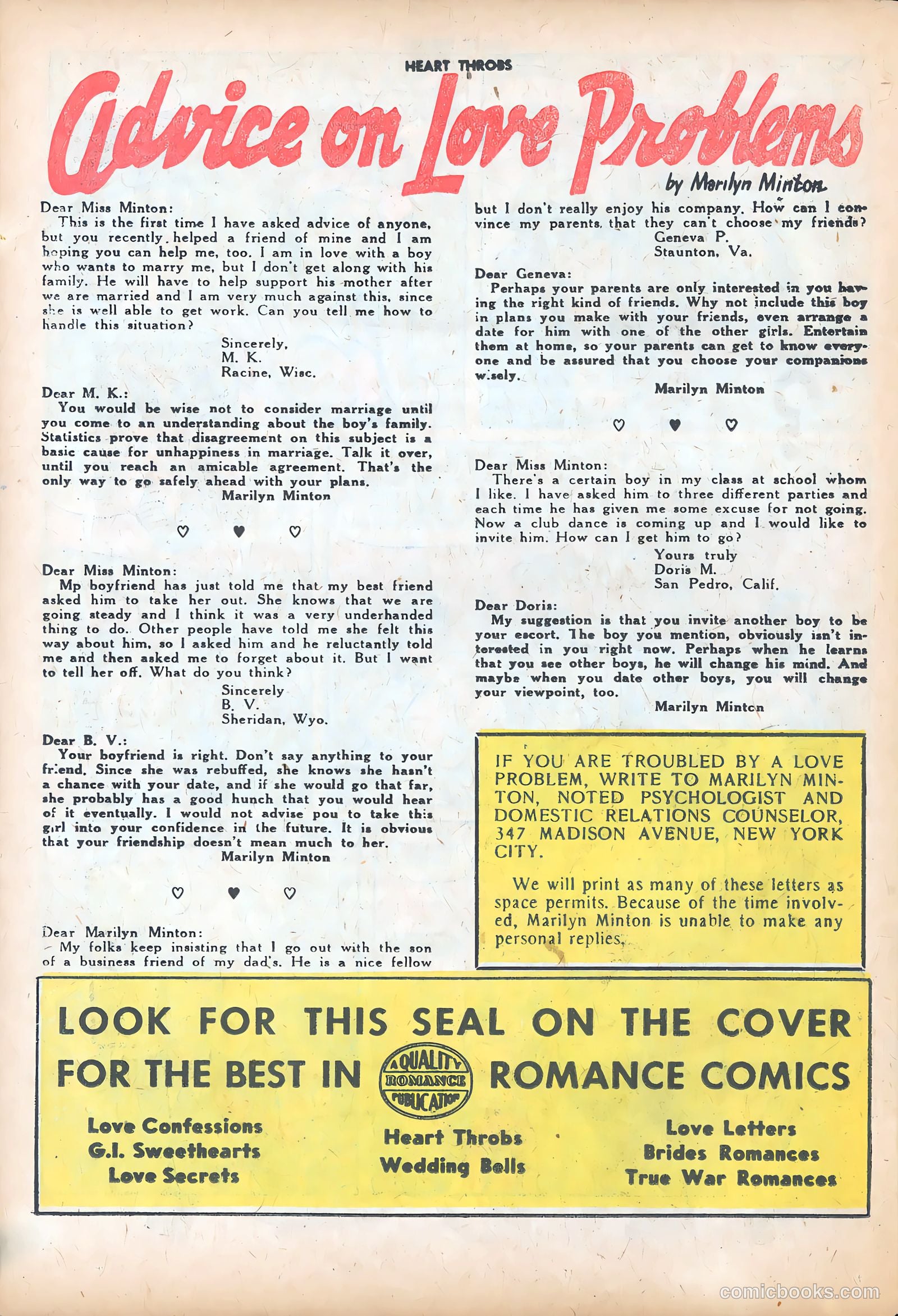 Heart Throbs #36 (1955) — page 26 of 37