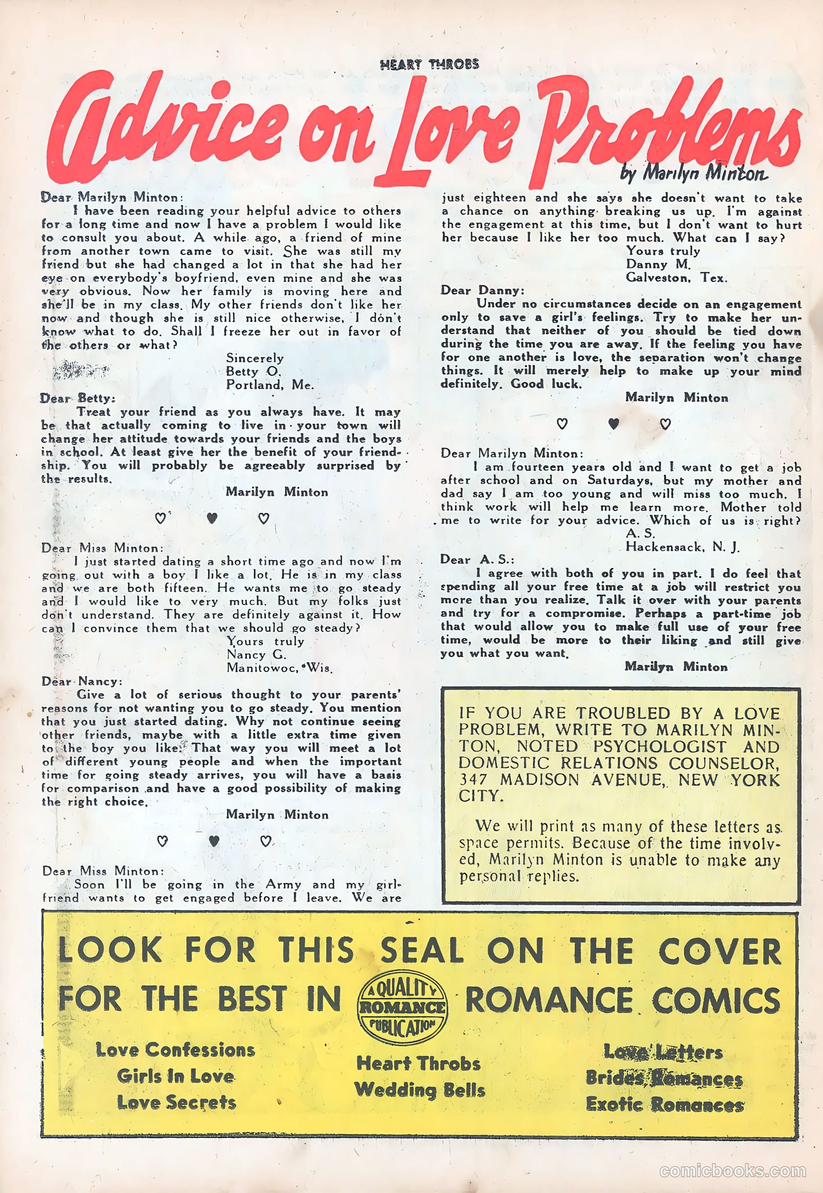 Heart Throbs #39 (1956) — page 26 of 36