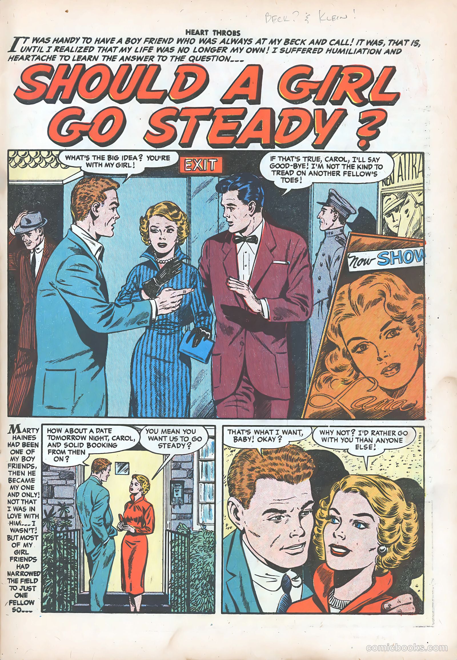 Heart Throbs #39 (1956) — page 27 of 36