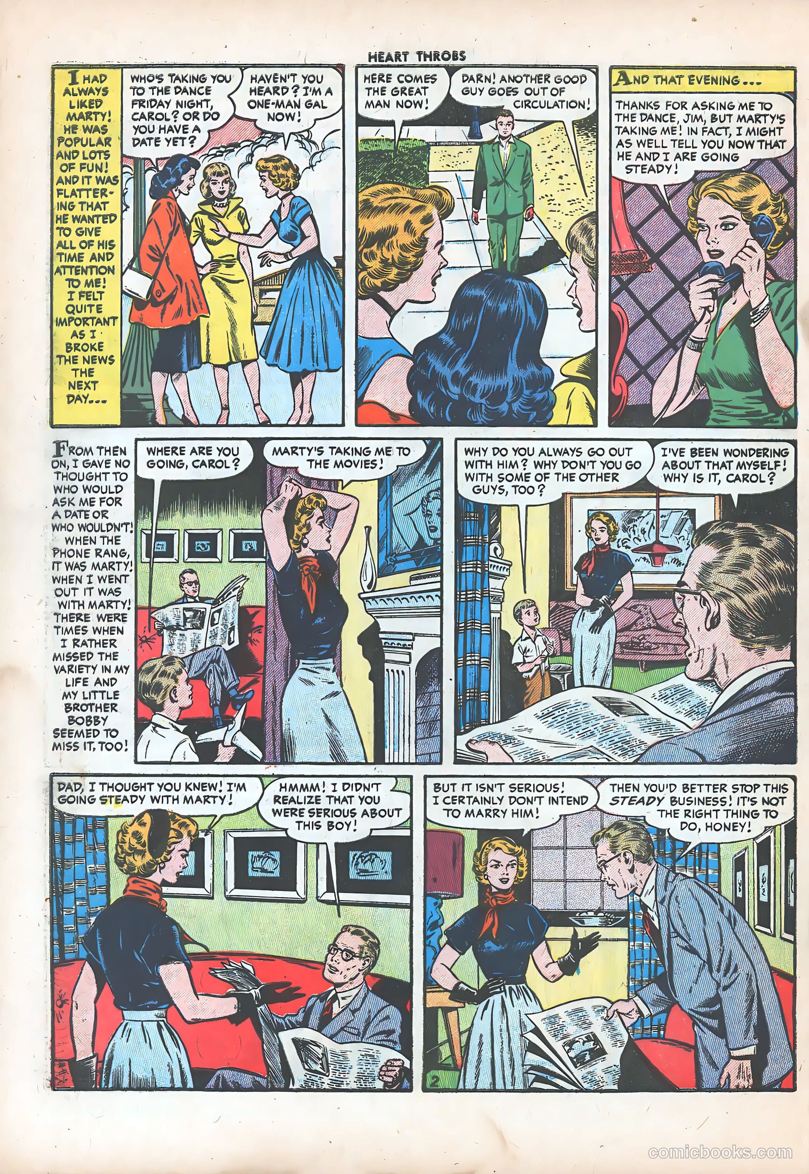 Heart Throbs #39 (1956) — page 28 of 36
