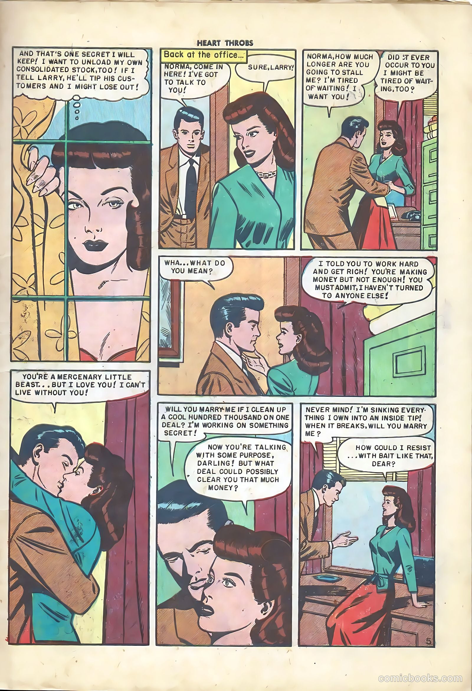Heart Throbs #4 (1950) — page 7 of 36