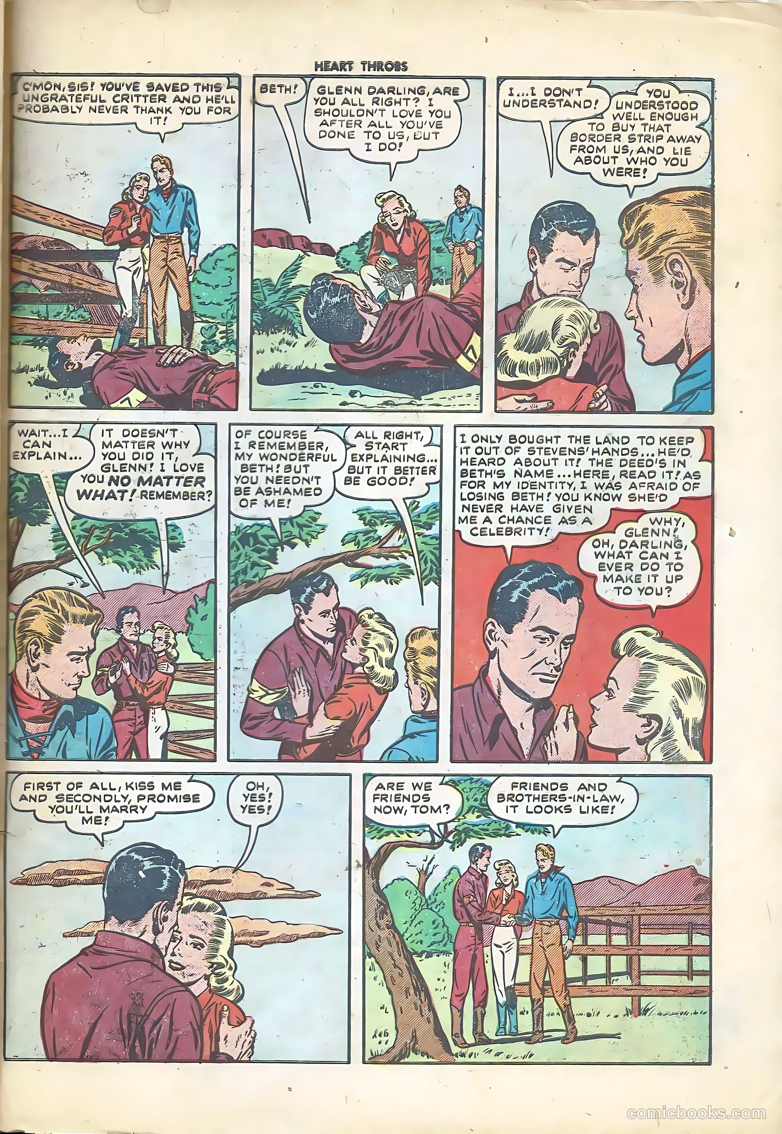 Heart Throbs #4 (1950) — page 33 of 36