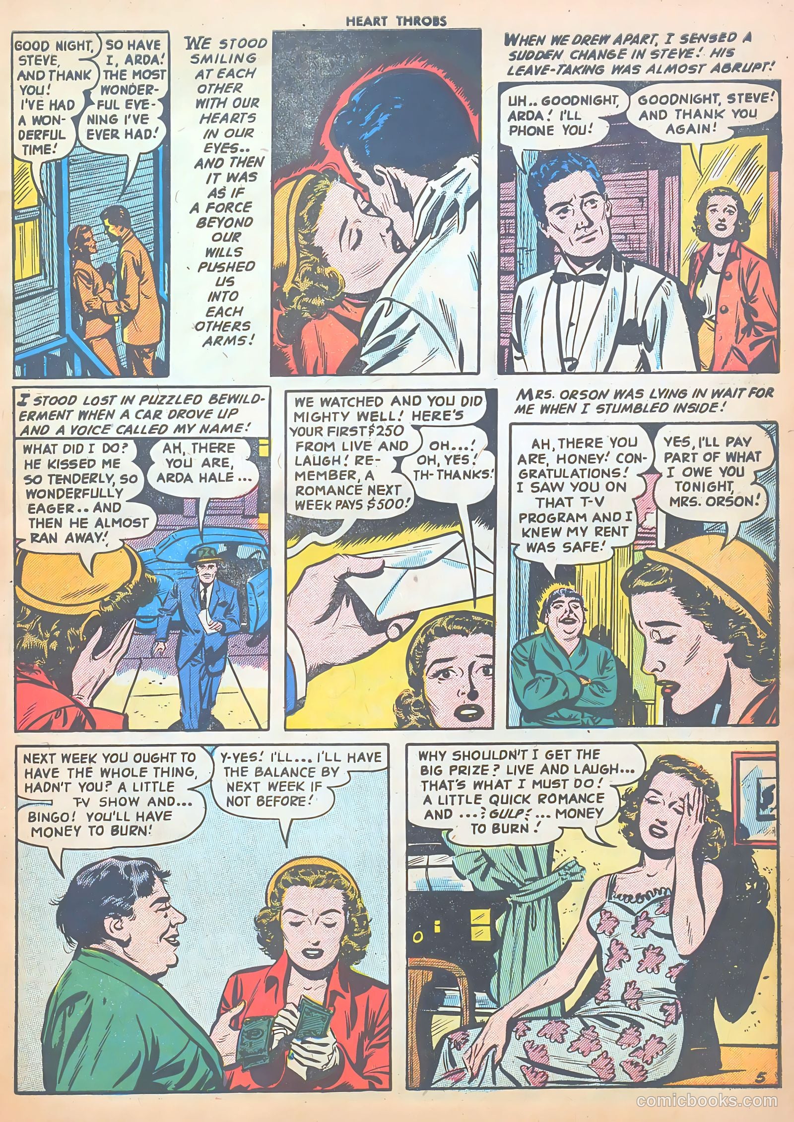 Heart Throbs #40 (1956) — page 7 of 37
