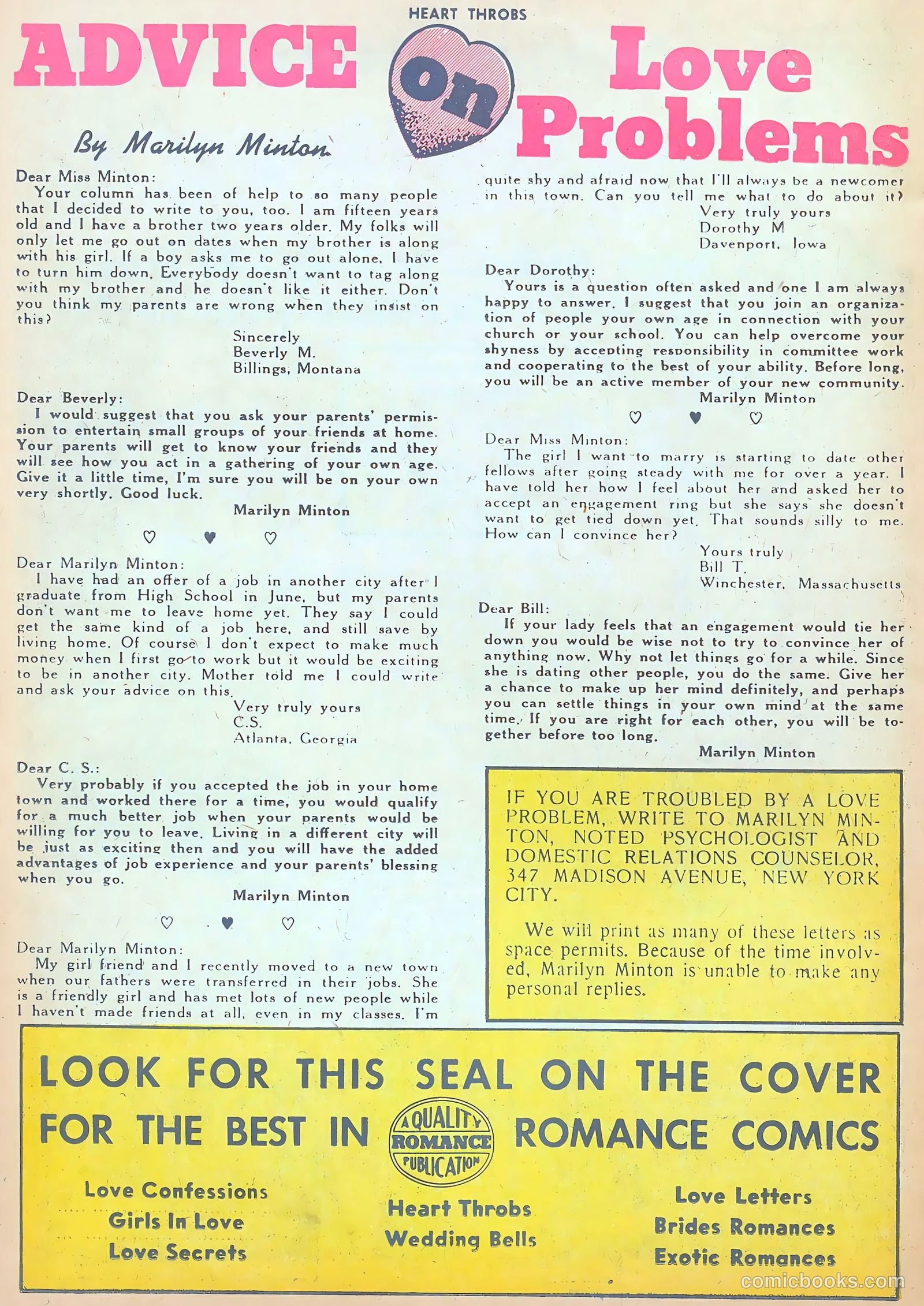Heart Throbs #40 (1956) — page 26 of 37