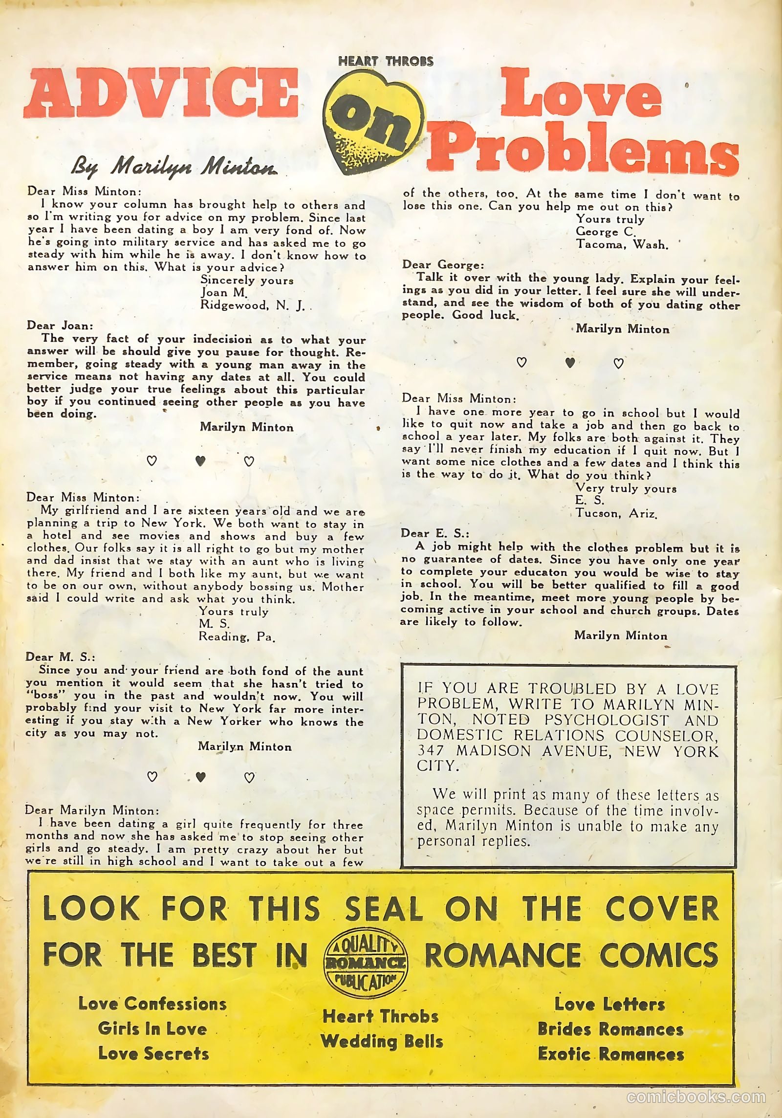 Heart Throbs #41 (1956) — page 26 of 36