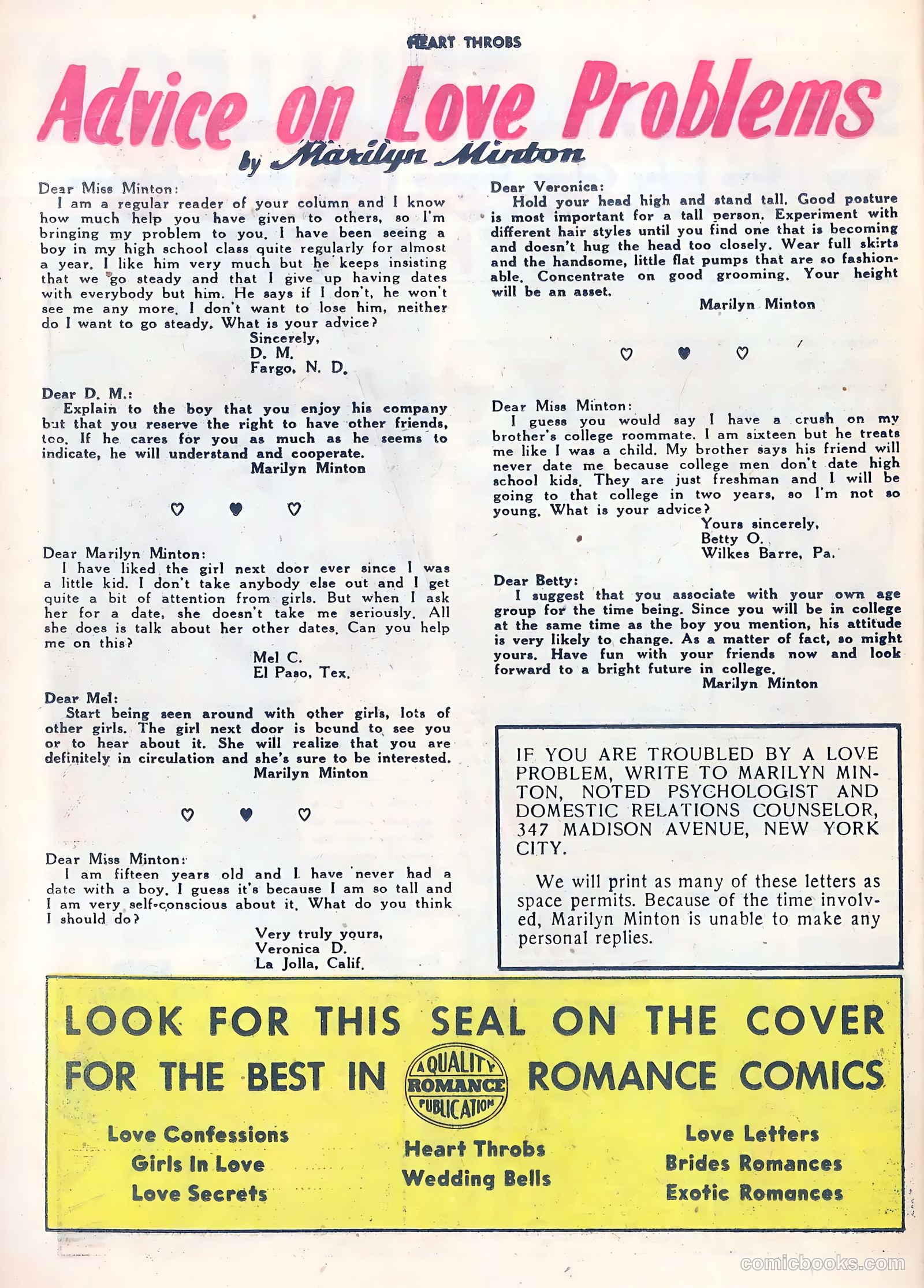 Heart Throbs #43 (1956) — page 26 of 36