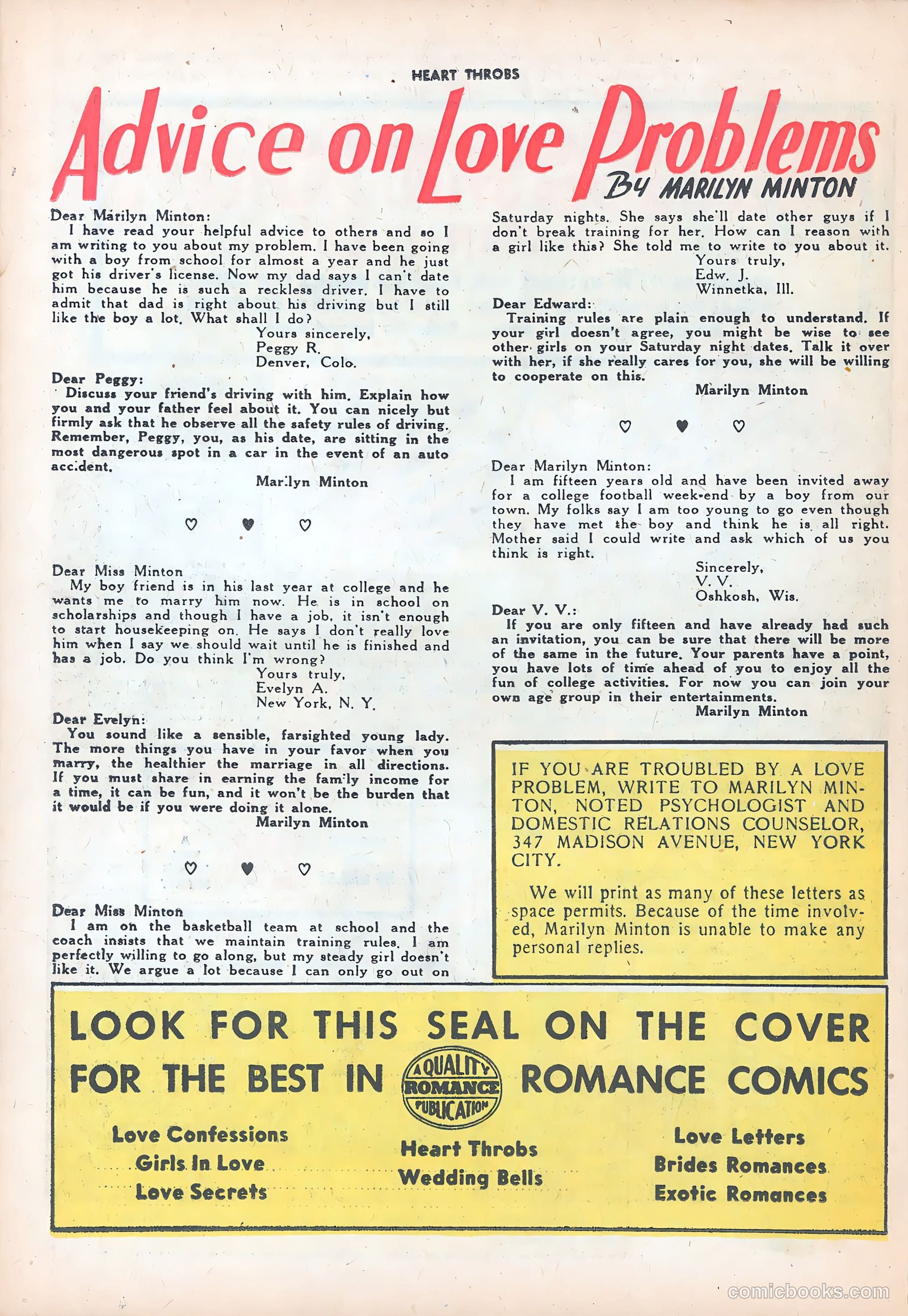 Heart Throbs #44 (1956) — page 26 of 37