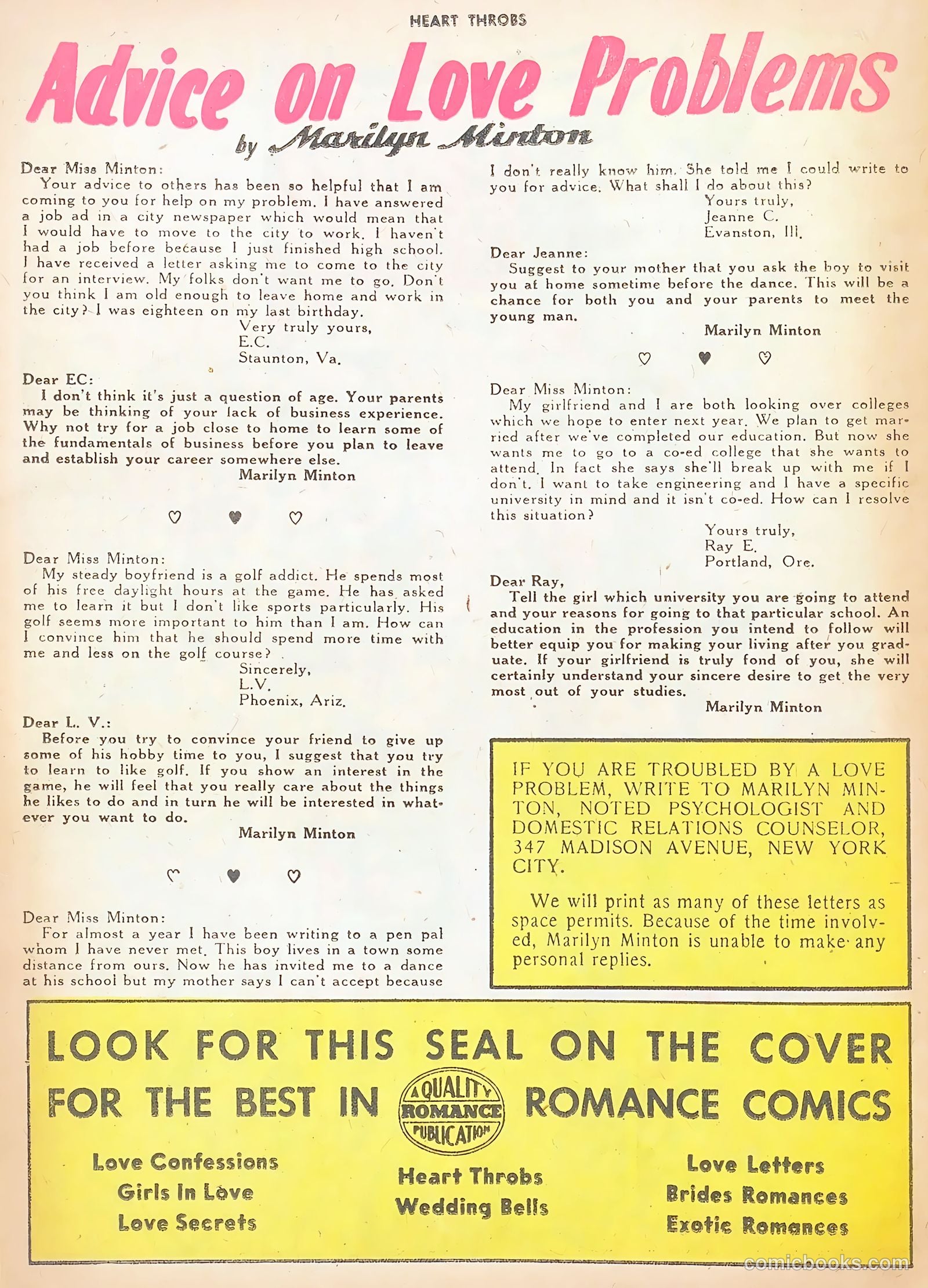 Heart Throbs #45 (1956) — page 26 of 37
