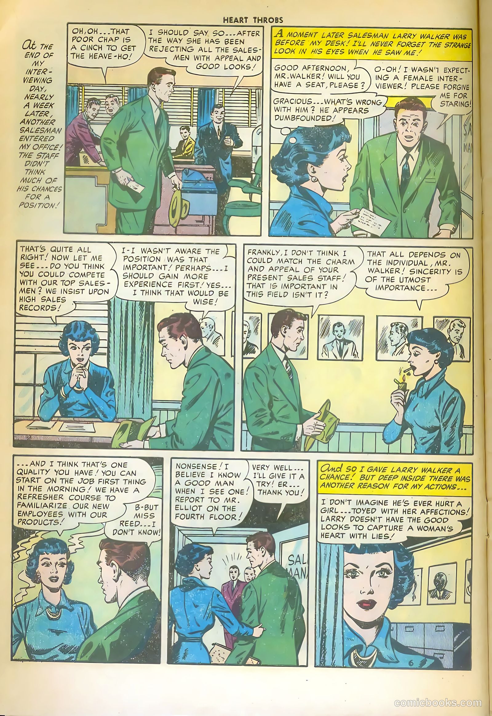 Heart Throbs #46 (1956) — page 8 of 36