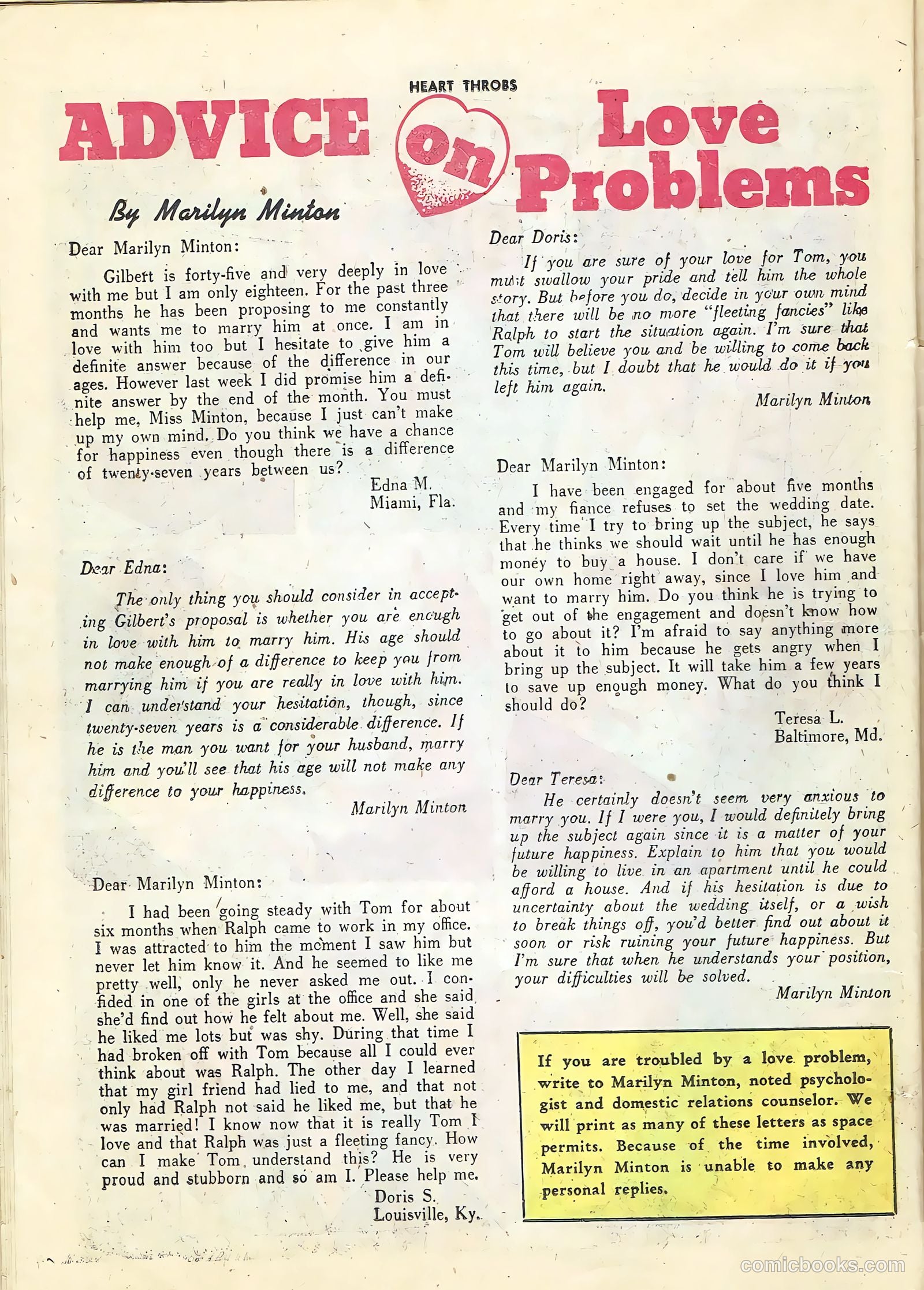 Heart Throbs #6 (1950) — page 26 of 36