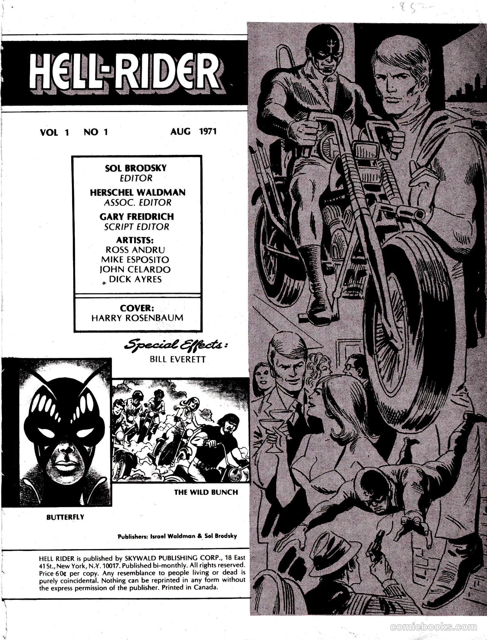 Hell Rider #1 (1971) — page 2 of 63