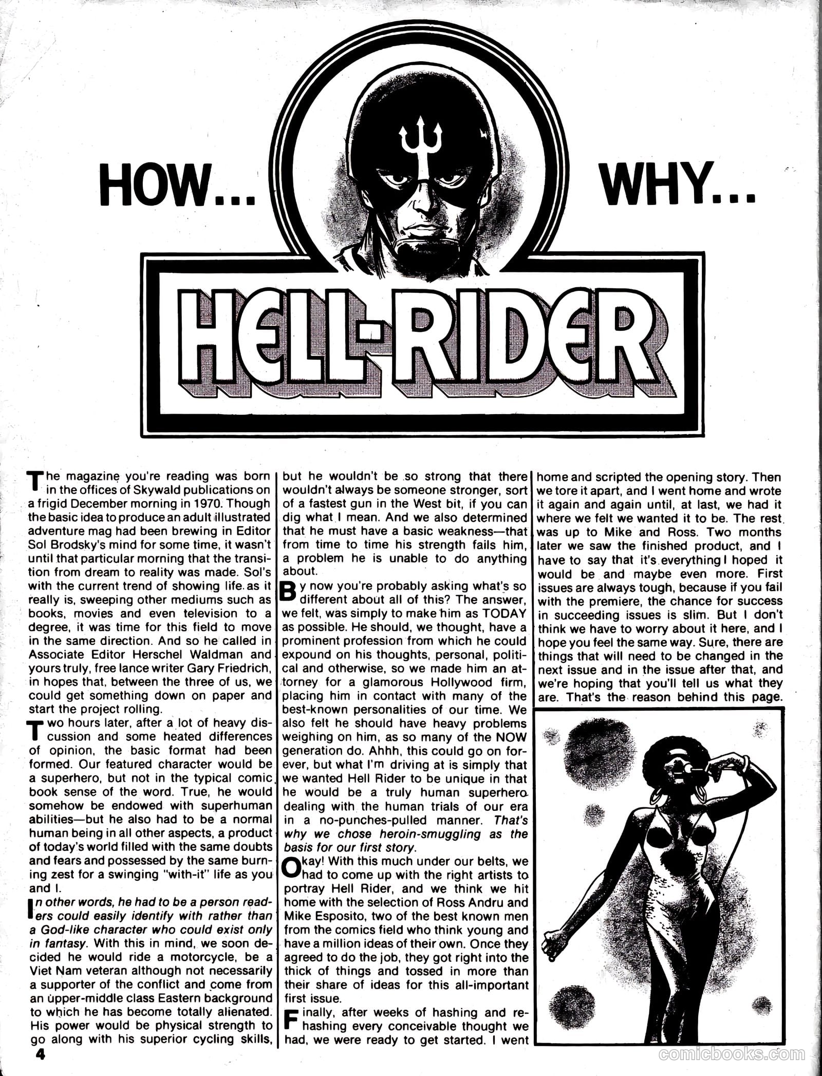 Hell Rider #1 (1971) — page 3 of 63
