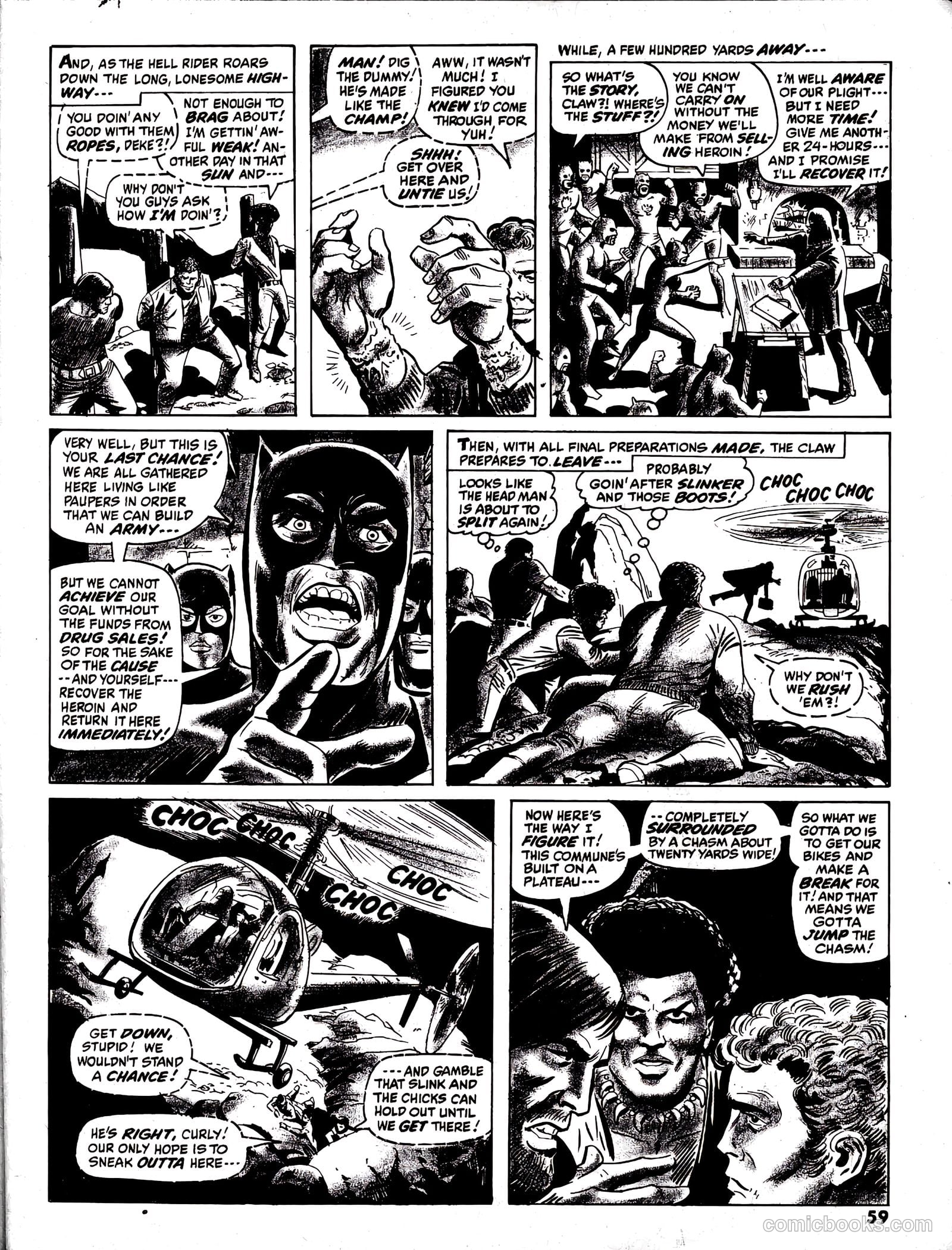 Hell Rider #1 (1971) — page 58 of 63