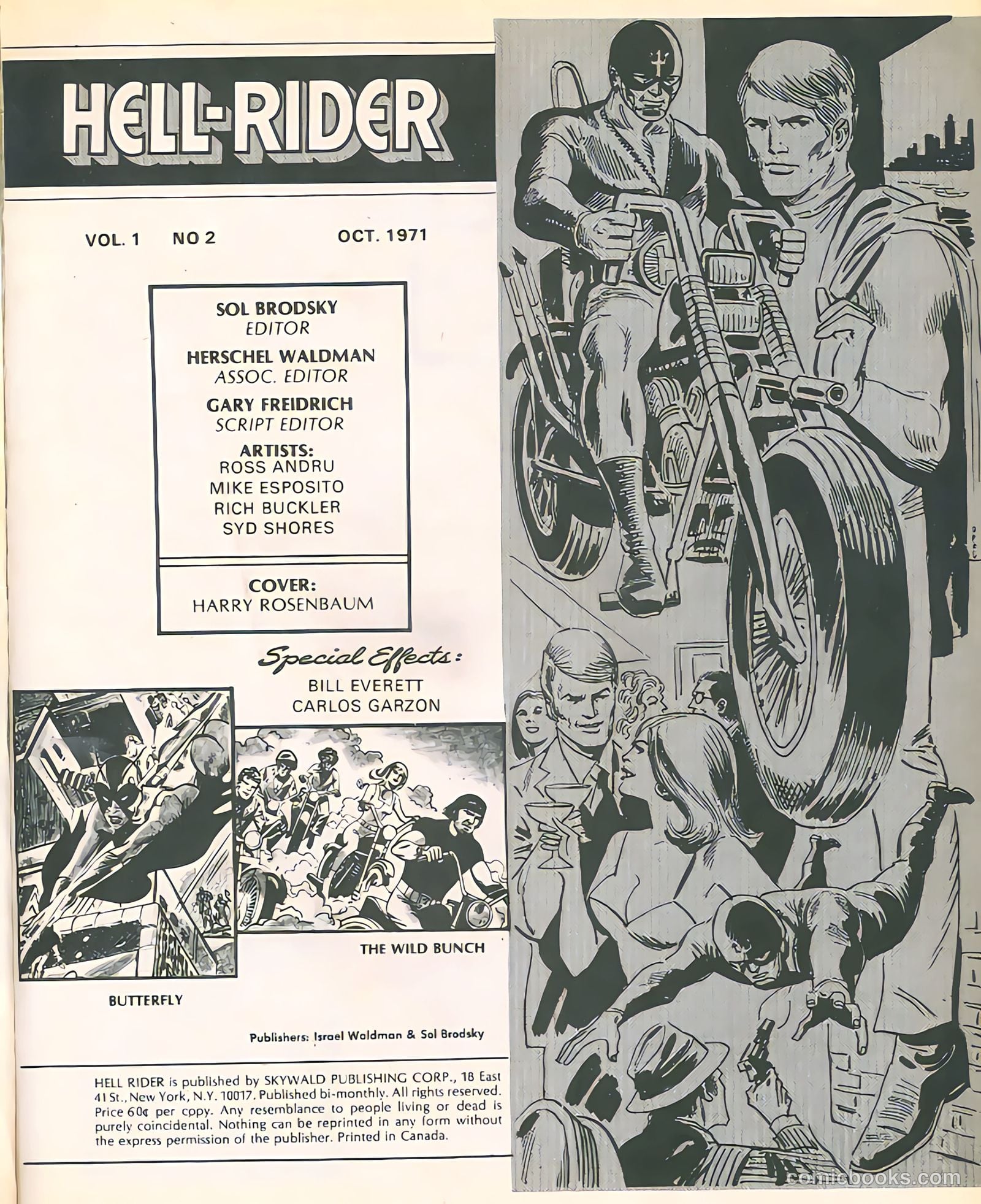 Hell Rider #2 (1971) — page 2 of 60