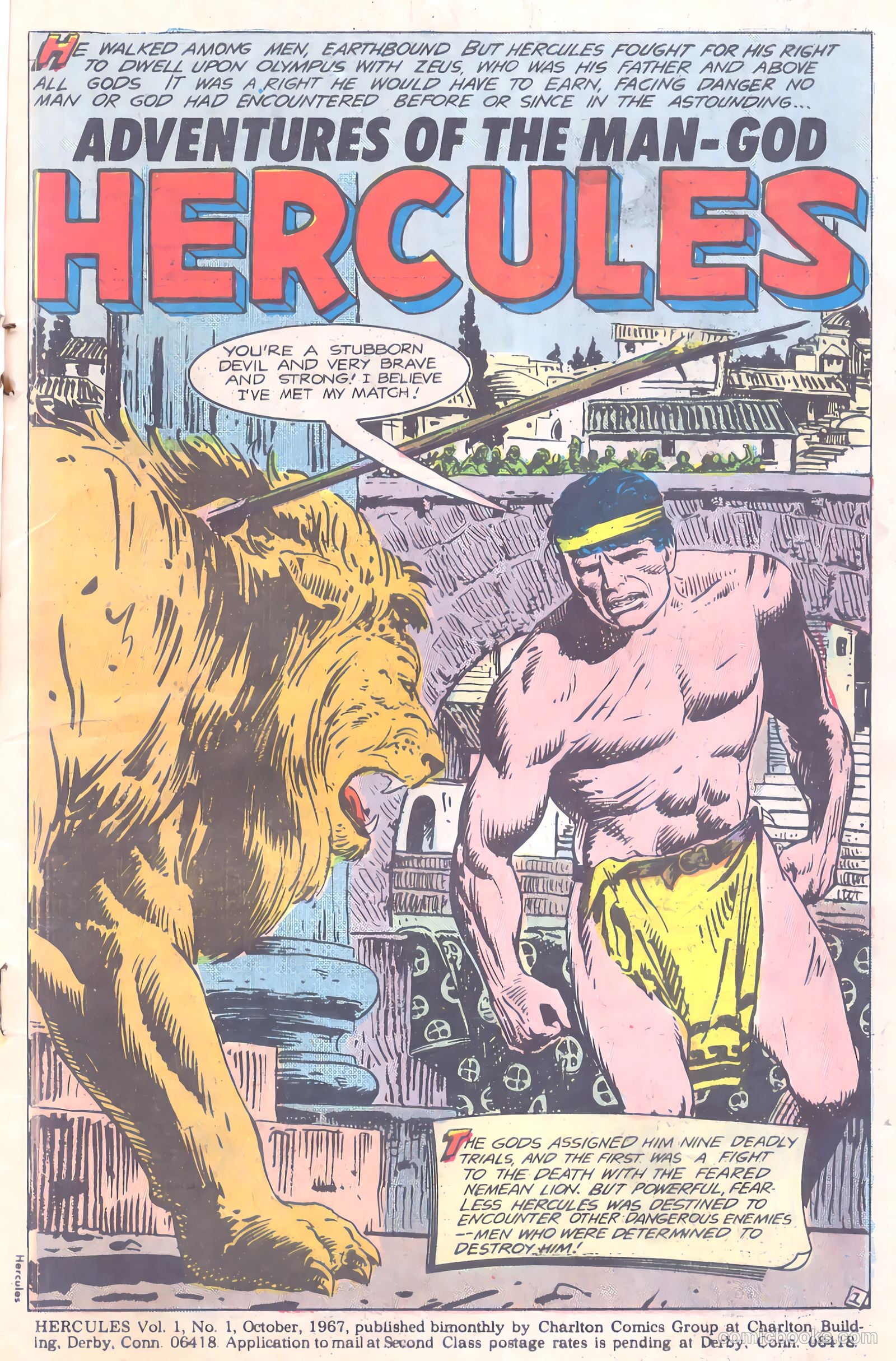 Hercules #1 (1967) — page 3 of 36