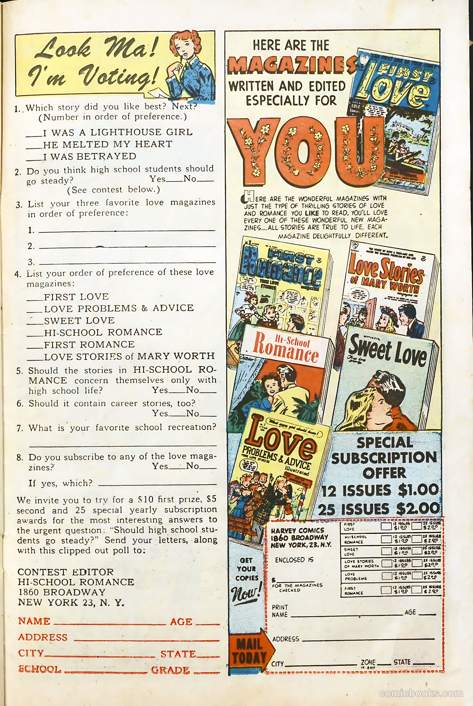 Hi-School Romance #1 (1949) — page 22 of 35