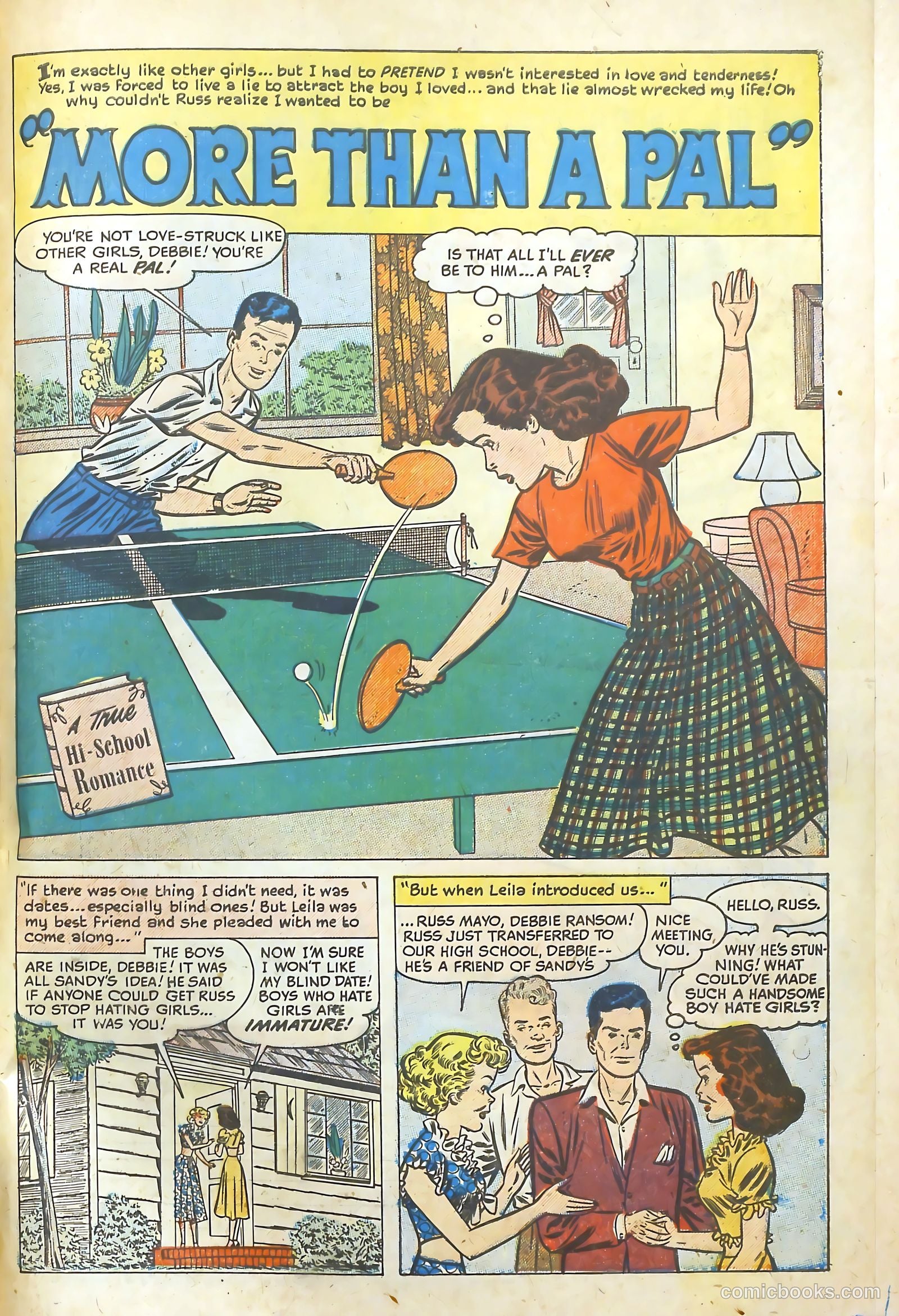Hi-School Romance #4 (1950) — page 3 of 35