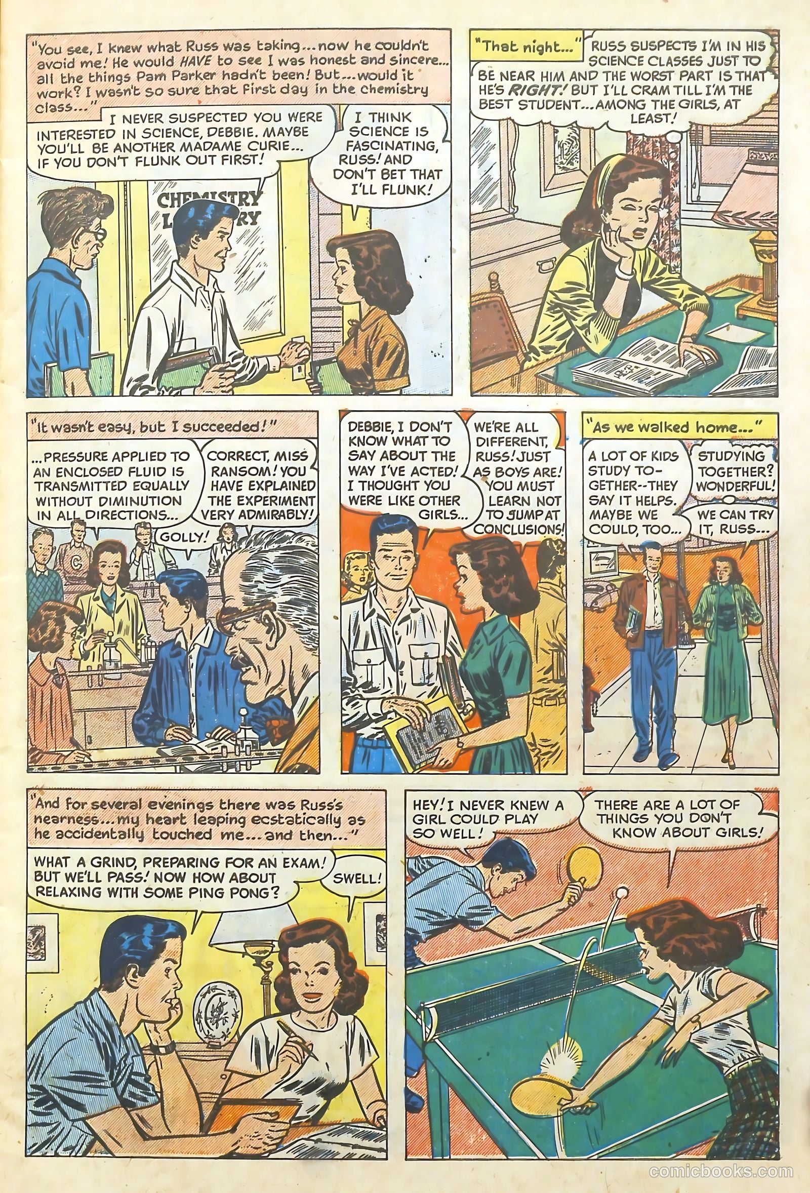Hi-School Romance #4 (1950) — page 7 of 35