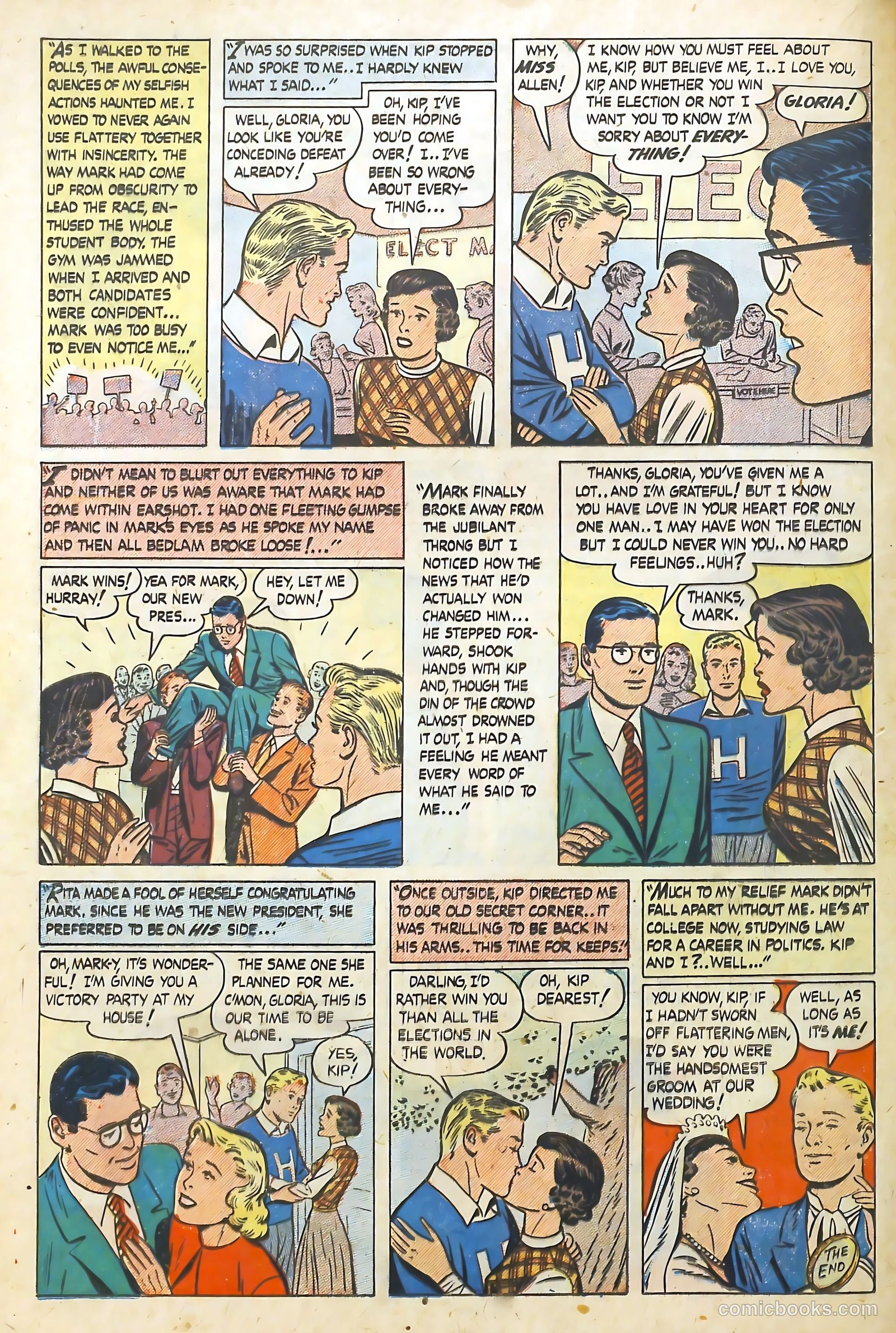 Hi-School Romance #4 (1950) — page 16 of 35
