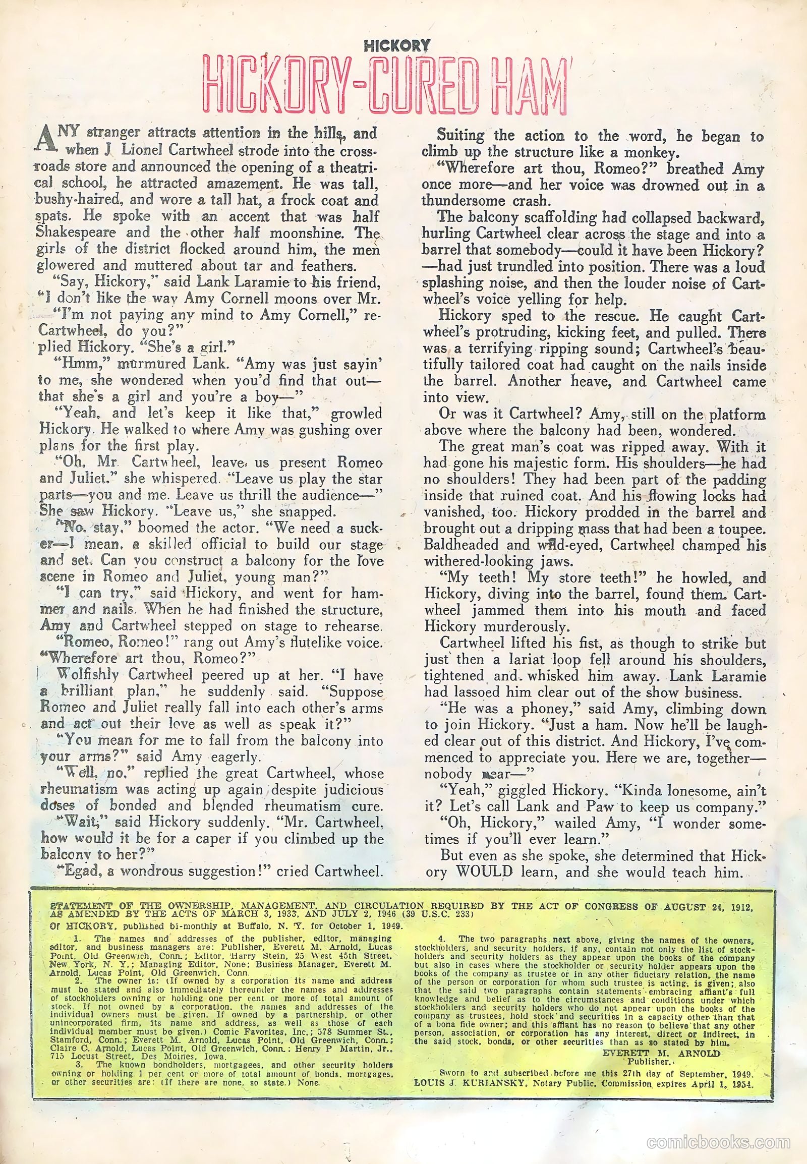 Hickory #3 (1950) — page 26 of 36