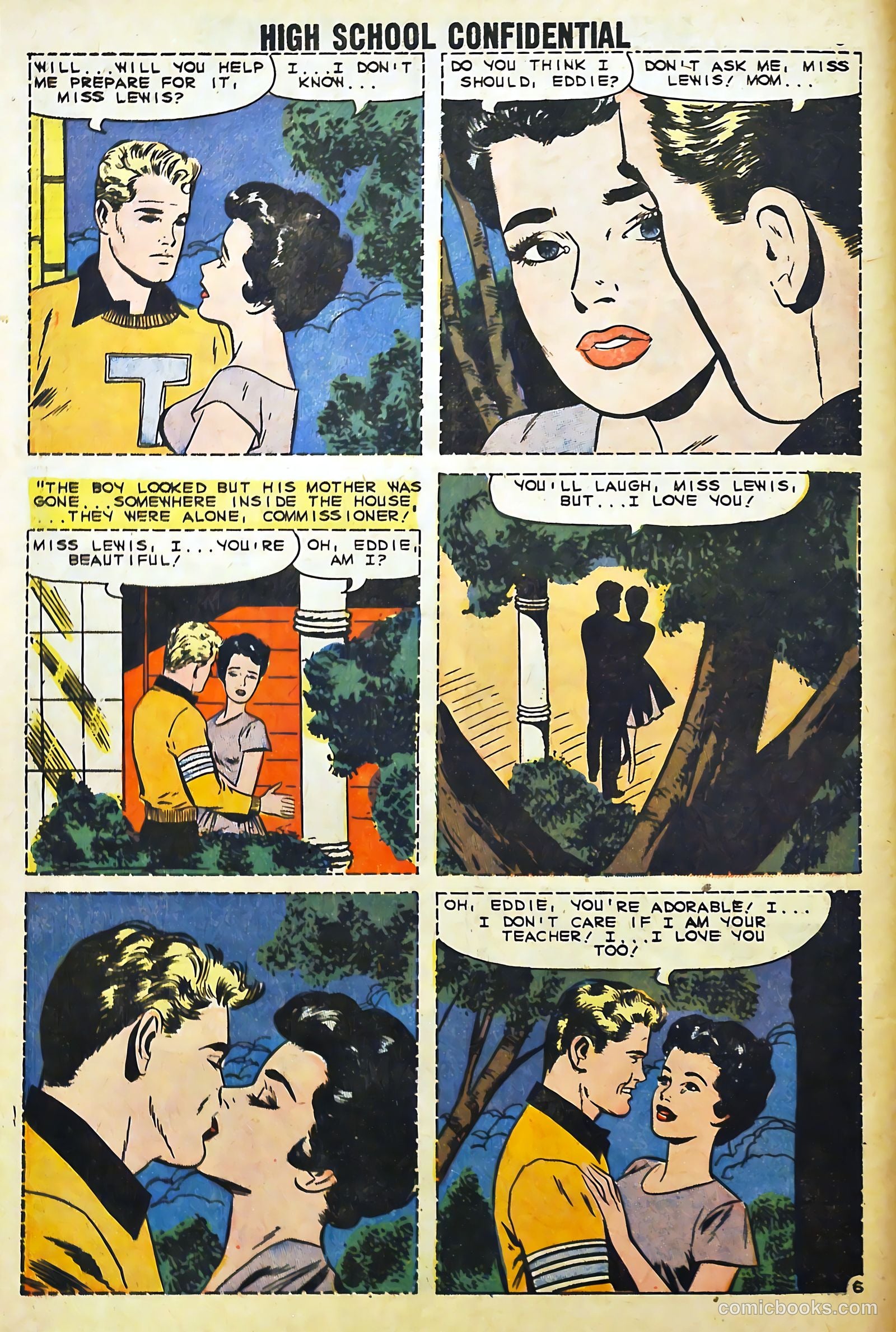 High School Confidential Diary #1 (1960) — page 8 of 36
