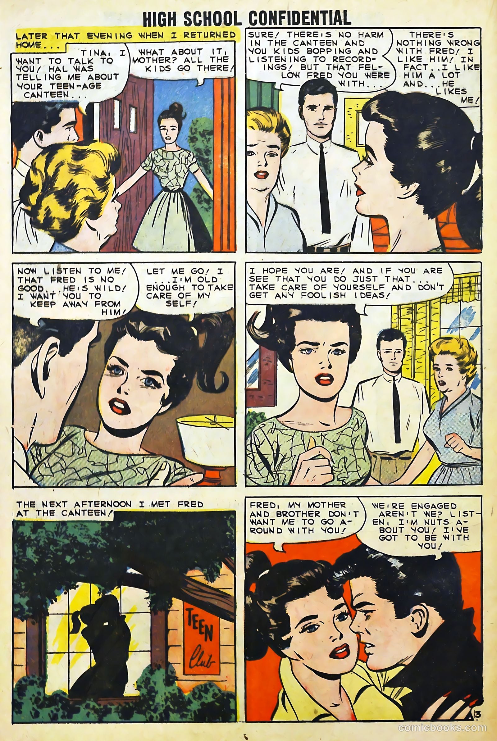 High School Confidential Diary #1 (1960) — page 16 of 36