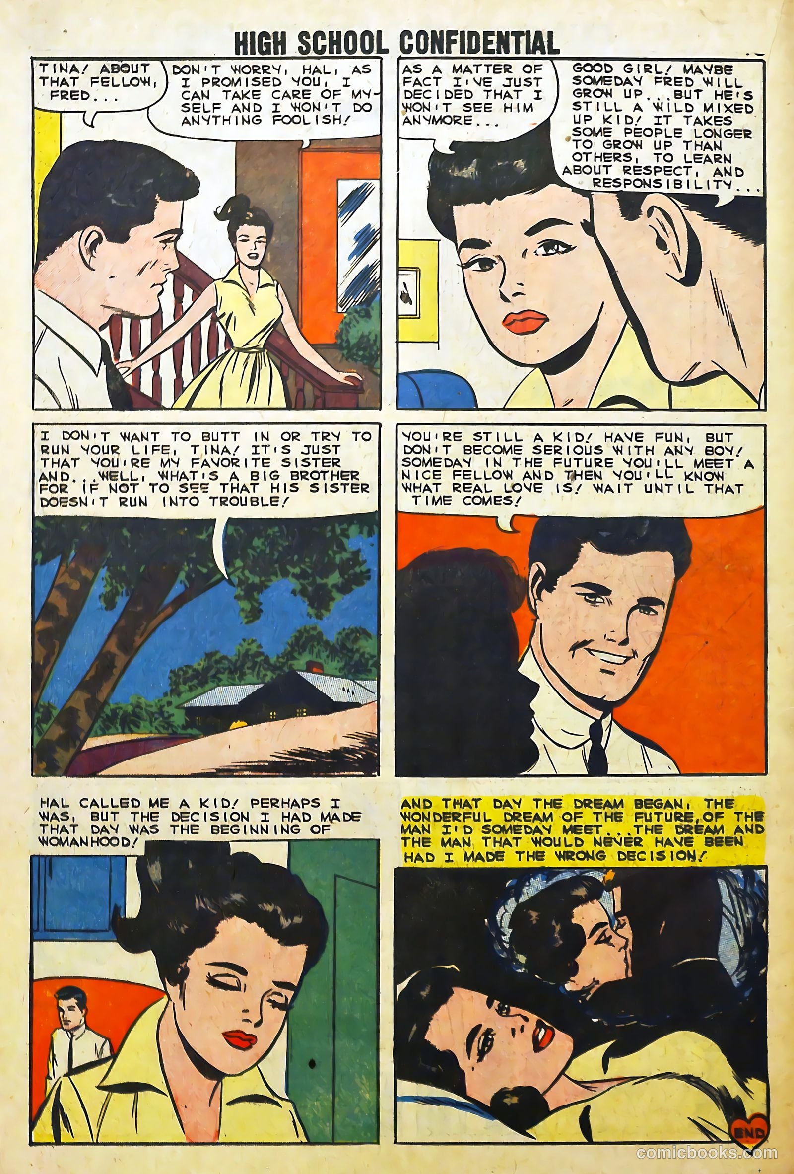 High School Confidential Diary #1 (1960) — page 18 of 36